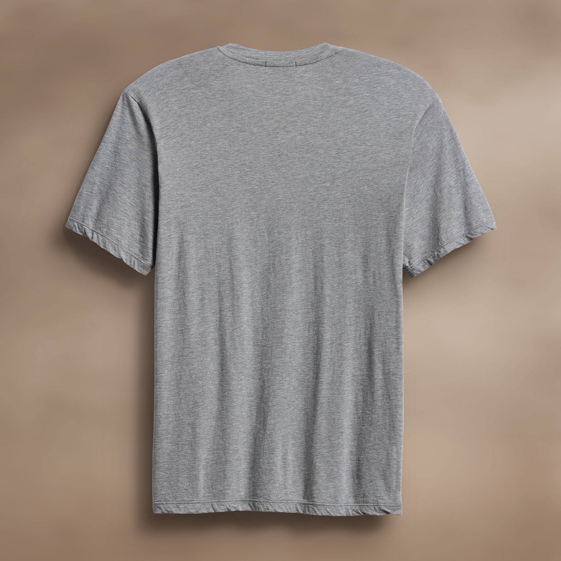 Luxe Lotus Jersey V Neck T-Shirt for Women - Soft Heather Grey Casual Tee - Perfect for Everyday Wear, Lounge & Outings