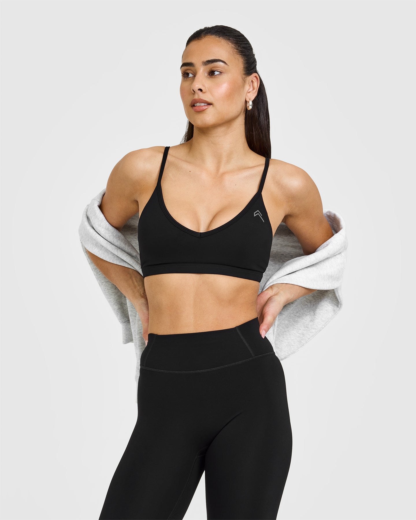 Timeless Strappy Bralette - Comfortable Wireless Lace Bralette for Women | Black | Perfect for Everyday Wear, Yoga & Lounge