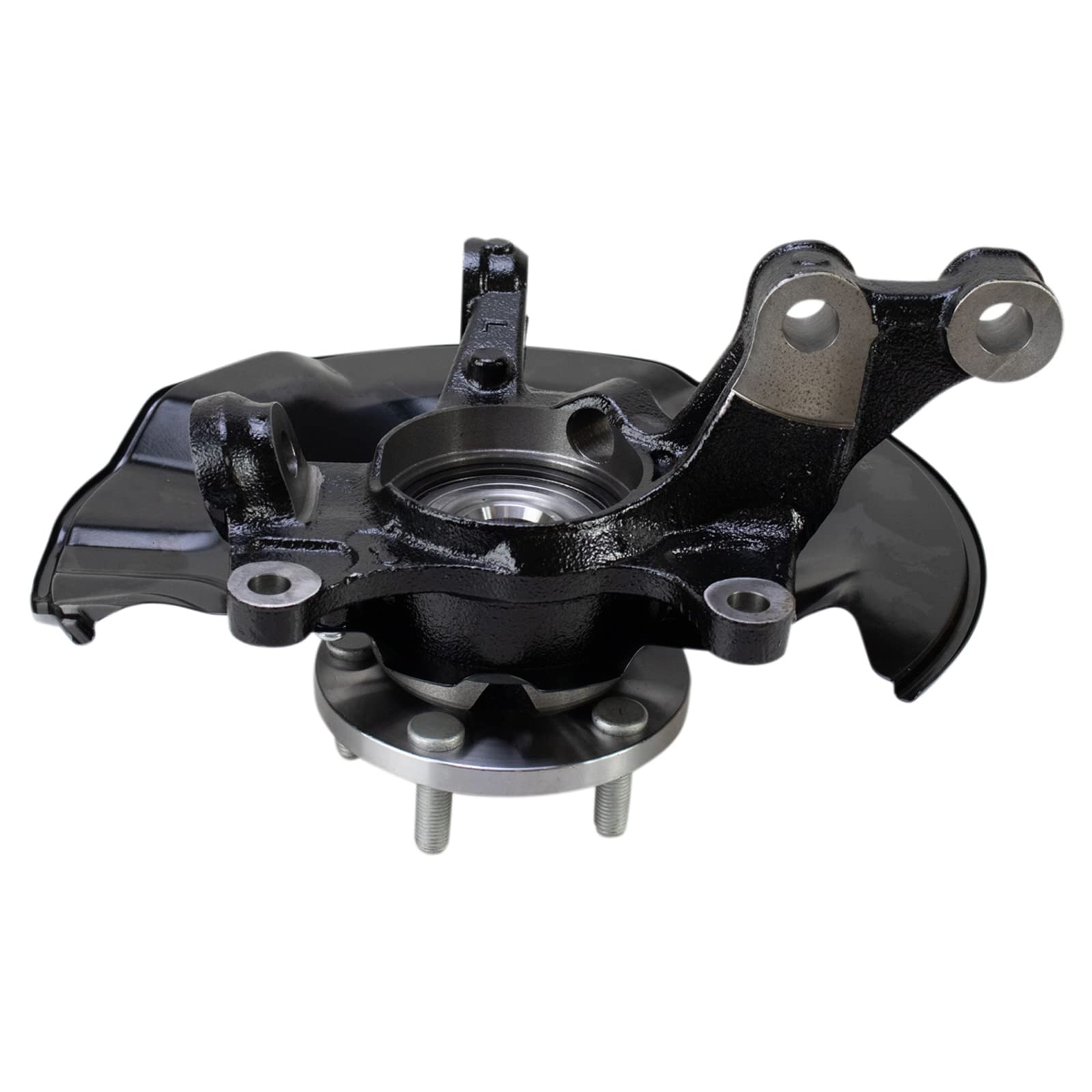 TRQ Front Steering Knuckle & Wheel Bearing Hub Assembly - Left Driver Side for 2009-2013 Toyota Corolla & Matrix | Replaces 698-381, 510070, 4321202220, 4321212440, 9052179002 | Perfect for Suspension Repair & Wheel Alignment
