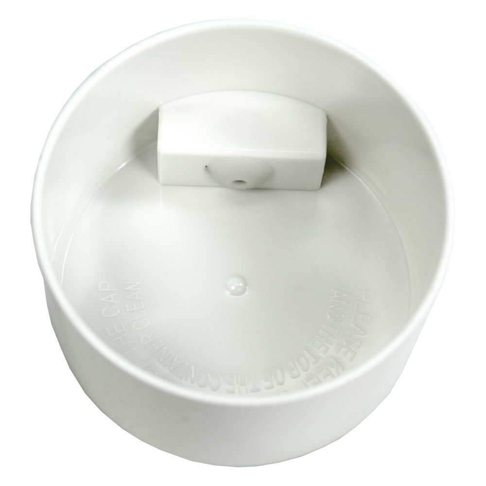 Pawvac 3 Ounce Vacuum Sealed Pet Food Storage Container with White Cap & Black Paws - Airtight Dry Food Container for Dogs, Cats, Treats - Perfect for Kitchen, Travel, Camping & Fresh Food Preservation