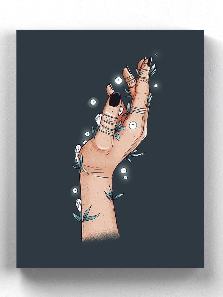 Mystical Hand-Wrapped Canvas Wall Art - Boho Home Decor for Living Room, Bedroom & Office - Unique Spiritual Painting for Meditation & Yoga Spaces