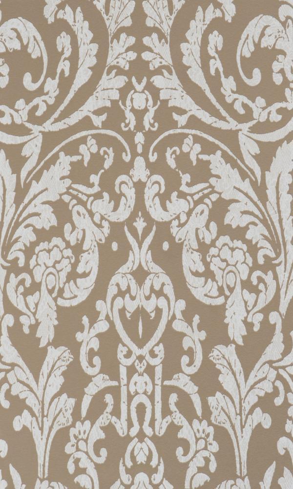 Brown Ornamental Traditional Wallpaper R2059 - Vintage Floral Peel and Stick Wallpaper for Living Room, Bedroom, Office Decor
