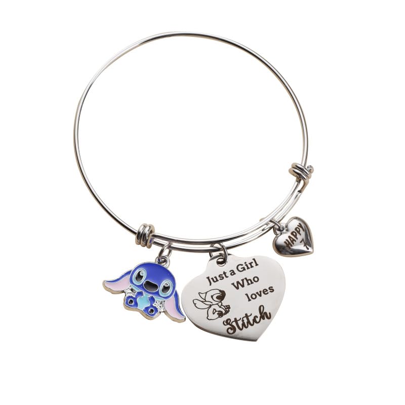 Stitch Bracelet - Happy Birthday Gift for Girls Ages 3-16 | Anime Jewelry for Daughter, Granddaughter, Sister & Friends | Perfect for Birthday Parties, School Events & Disney Themed Occasions