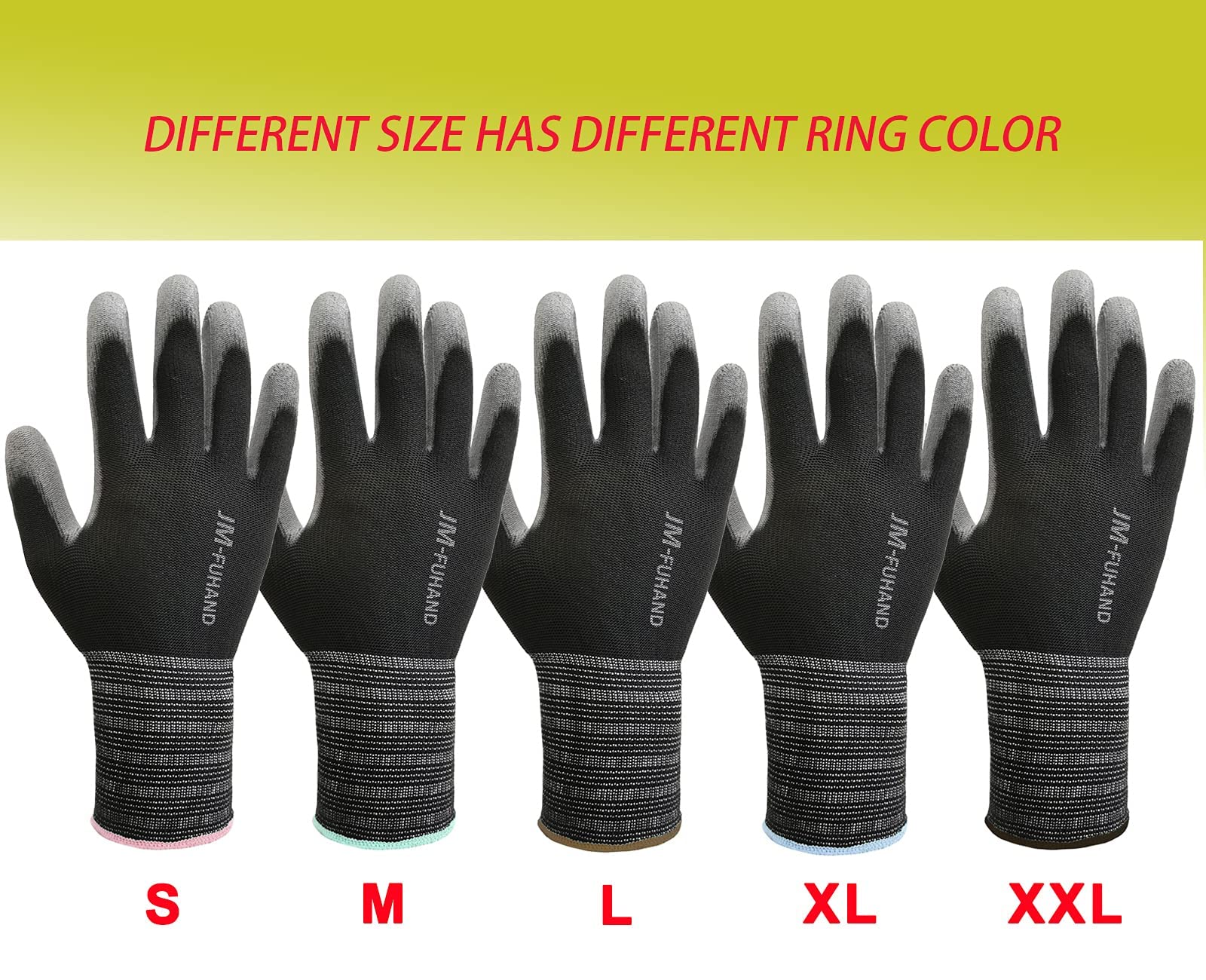 Ultra-Thin PU Coated Safety Work Gloves - 12 Pairs for Men & Women, Durable & Flexible for Precision & Light Duty Work (Black/Grey, Small) - Perfect for Assembly, Gardening & DIY Projects