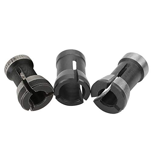3PCS 6/6.35/8mm Chuck Adapter Set for Router Tools - CNC Milling Machine, Woodworking Trimming & Engraving Head Conversion Kit - Perfect for DIY Projects and Professional Carpentry Work