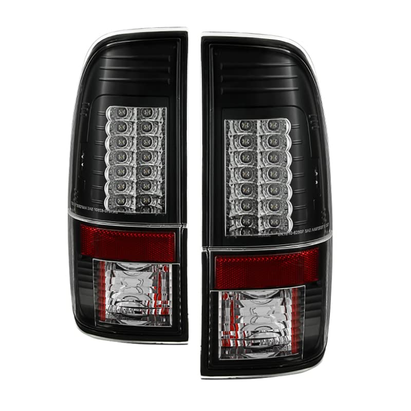 Spyder Auto 5029188 LED Tail Lights Black/Clear - High-Performance Brake Lights for Trucks & SUVs