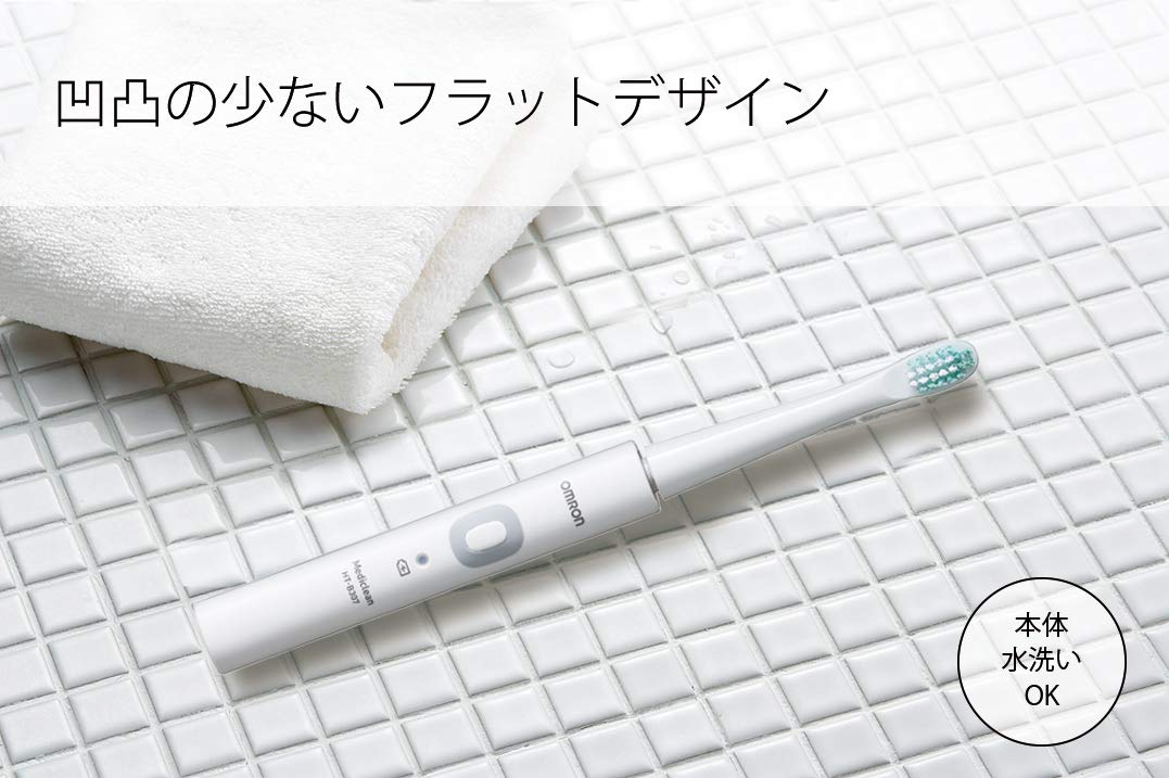 Omron Sonic Electric Toothbrush - HT-B307-W, White | Advanced Teeth Cleaning for Fresh Breath & Healthy Gums | Perfect for Home & Travel Use