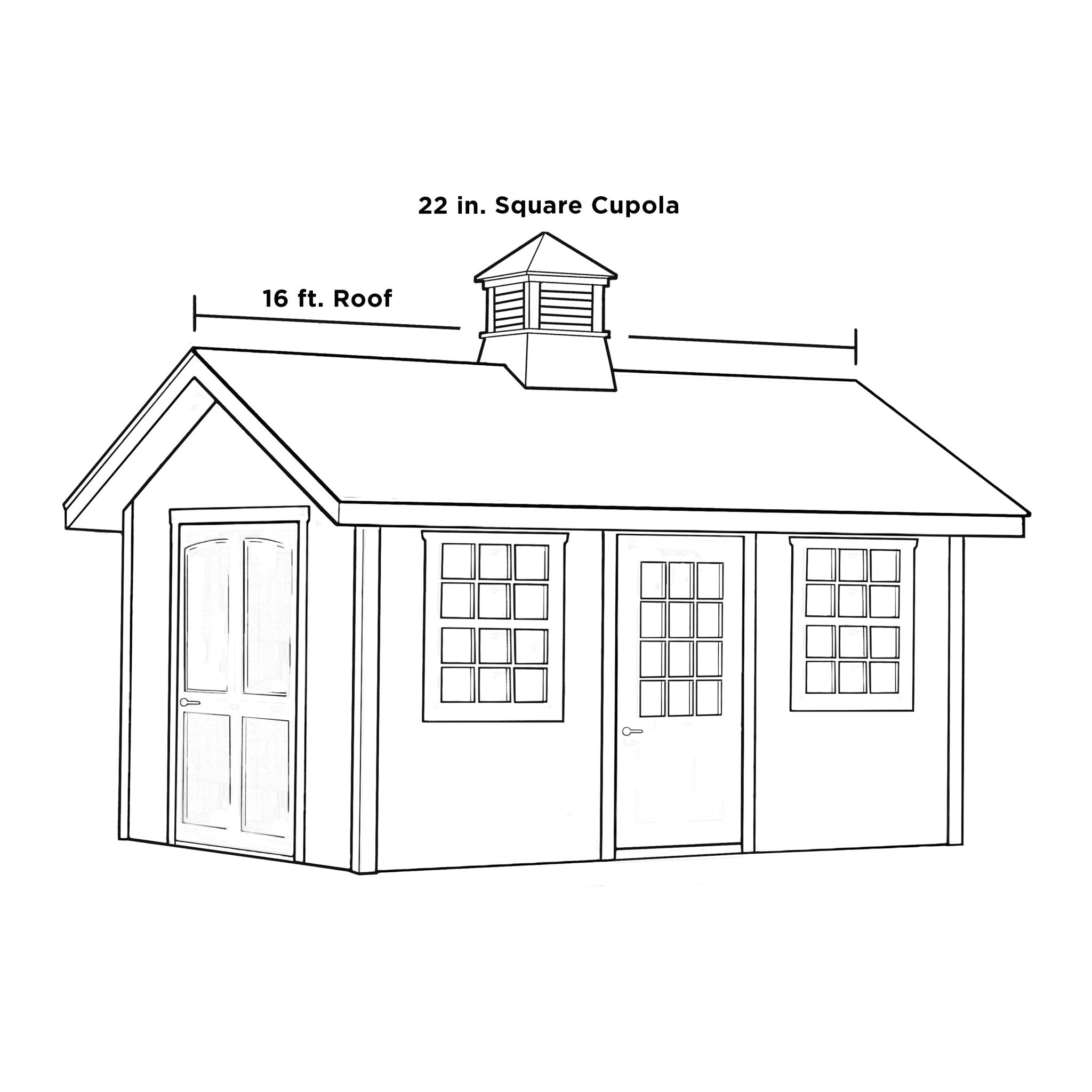 Windsor Vinyl Cupola - Weatherproof & Durable Roof Ventilation Solution for Homes, Barns & Sheds | Perfect for Improved Airflow & Aesthetic Appeal