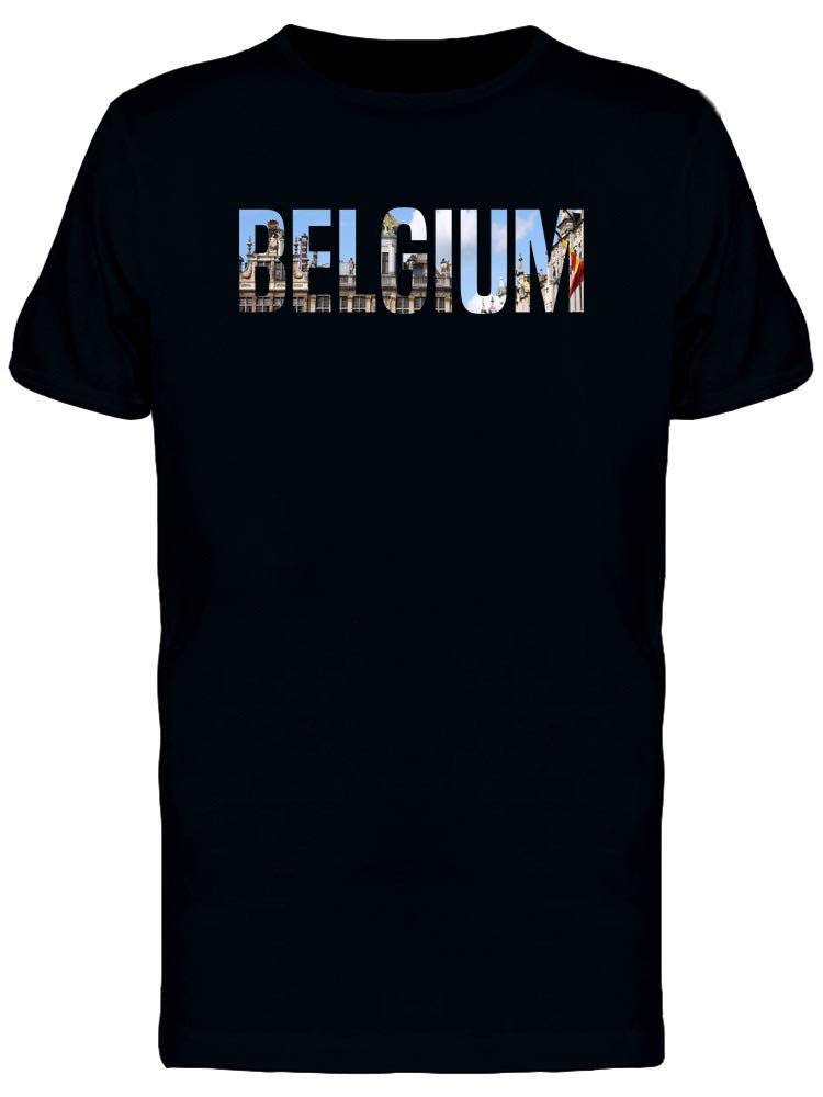 Smartprints Belgium Travel Lovers Quote T-Shirt for Men - Black Cotton Tee | Perfect for Road Trips, Vacations & Adventure Travel