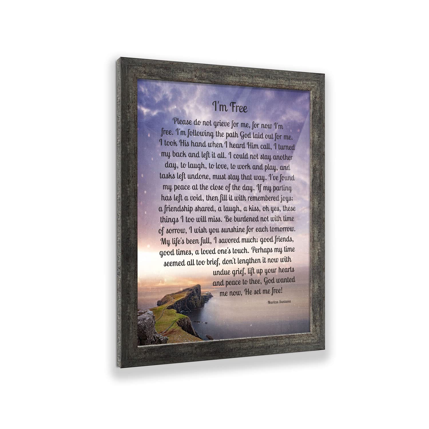 Memorial Picture Frame for Mom - Sympathy Bereavement Gift for Home Décor
