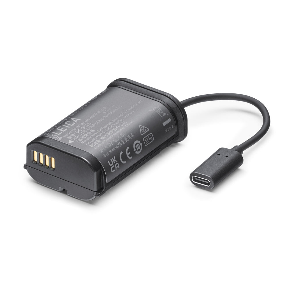 Leica USB C DC Coupler DC SCL6 - Genuine Leica Camera Charger for USB-C Devices | Perfect for Travel & Outdoor Photography