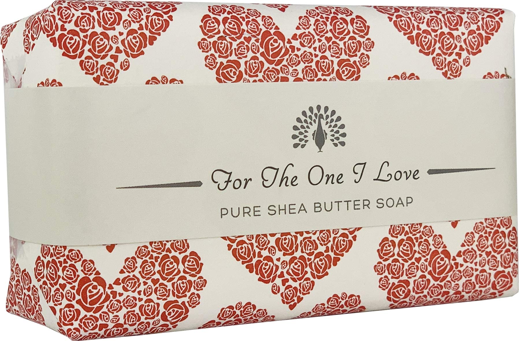The English Soap Company - Luxury Shea Butter Soap Gift Set (190g) - Rose Scented with Red Wrap - Perfect for Valentine's Day, Anniversary & Romantic Gifts
