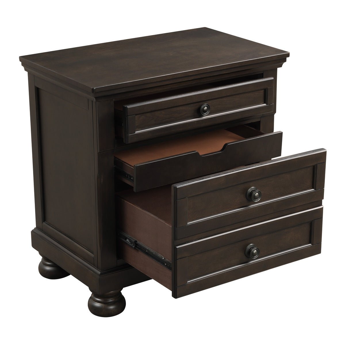 Modern Nightstand with Drawer - Wooden Bedside Table for Bedroom, Living Room, or Office - Compact Storage Solution for Books, Lamps, and Essentials