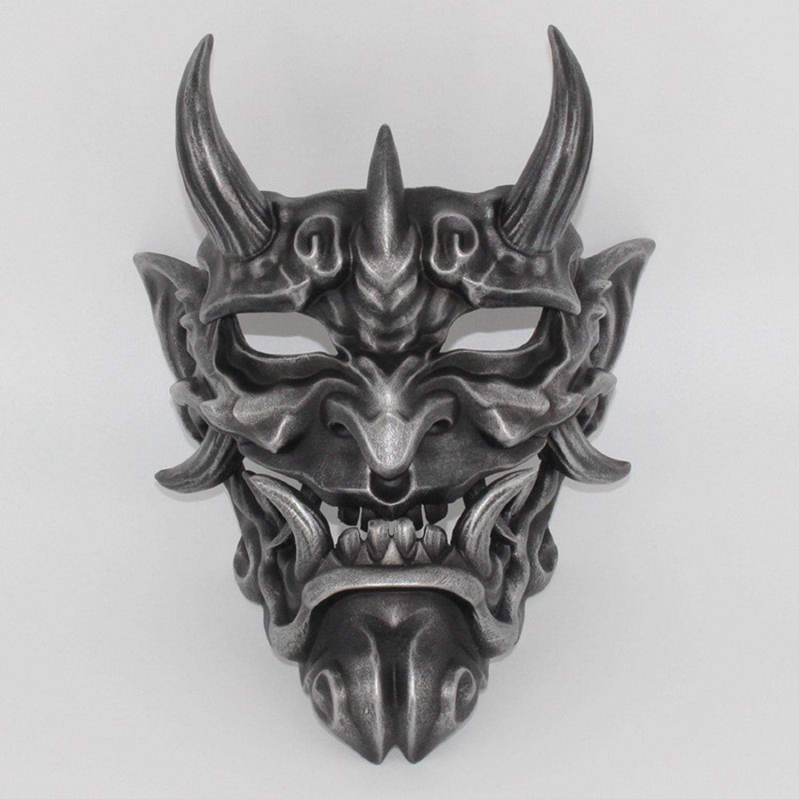 Japanese Prajna Mask - Authentic Halloween Costume & Collectible Wall Decor for Cosplay, Home Decoration, and Themed Parties