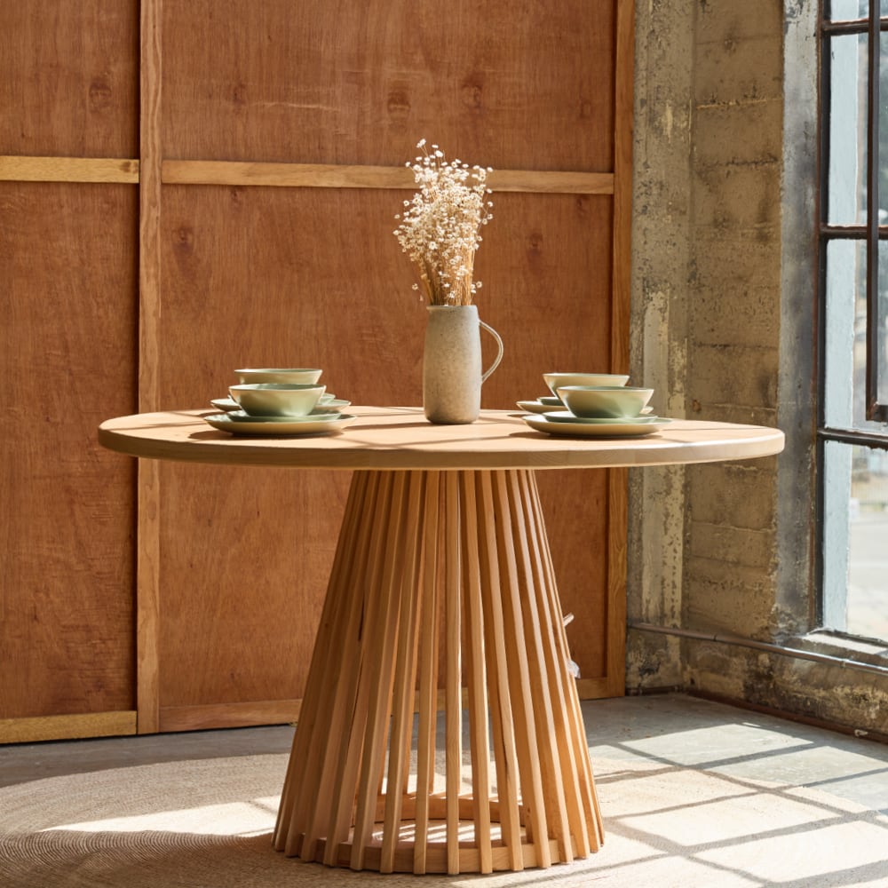 Eco-Friendly Zero Waste Round Table - Sustainable Dining & Kitchen Accessory for Home, Office & Outdoor Gatherings