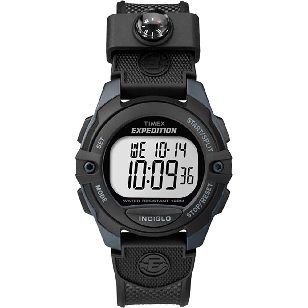 Timex Men's Expedition Chrono Alarm Timer Watch - Black [TW4B07700JV] - Durable Outdoor Adventure & Casual Wear Watch for Hiking, Camping & Everyday Use
