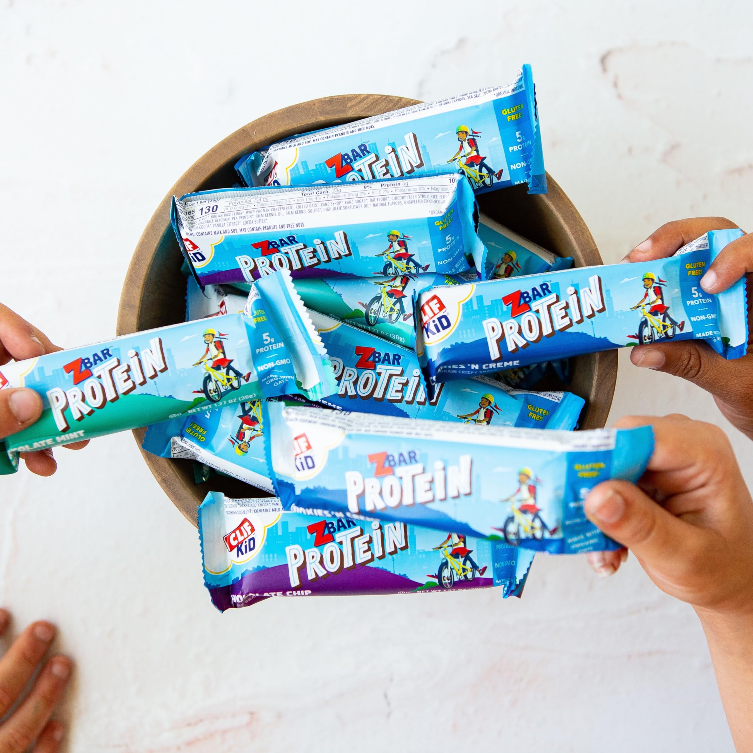 Organic Zbar Protein Bars - Cookies 'n Creme Flavor - Gluten Free, Non-GMO Snack with 5g Protein - Crispy Oat Bars (15 Pack) - Perfect for Workouts, School Lunches & On-the-Go Energy