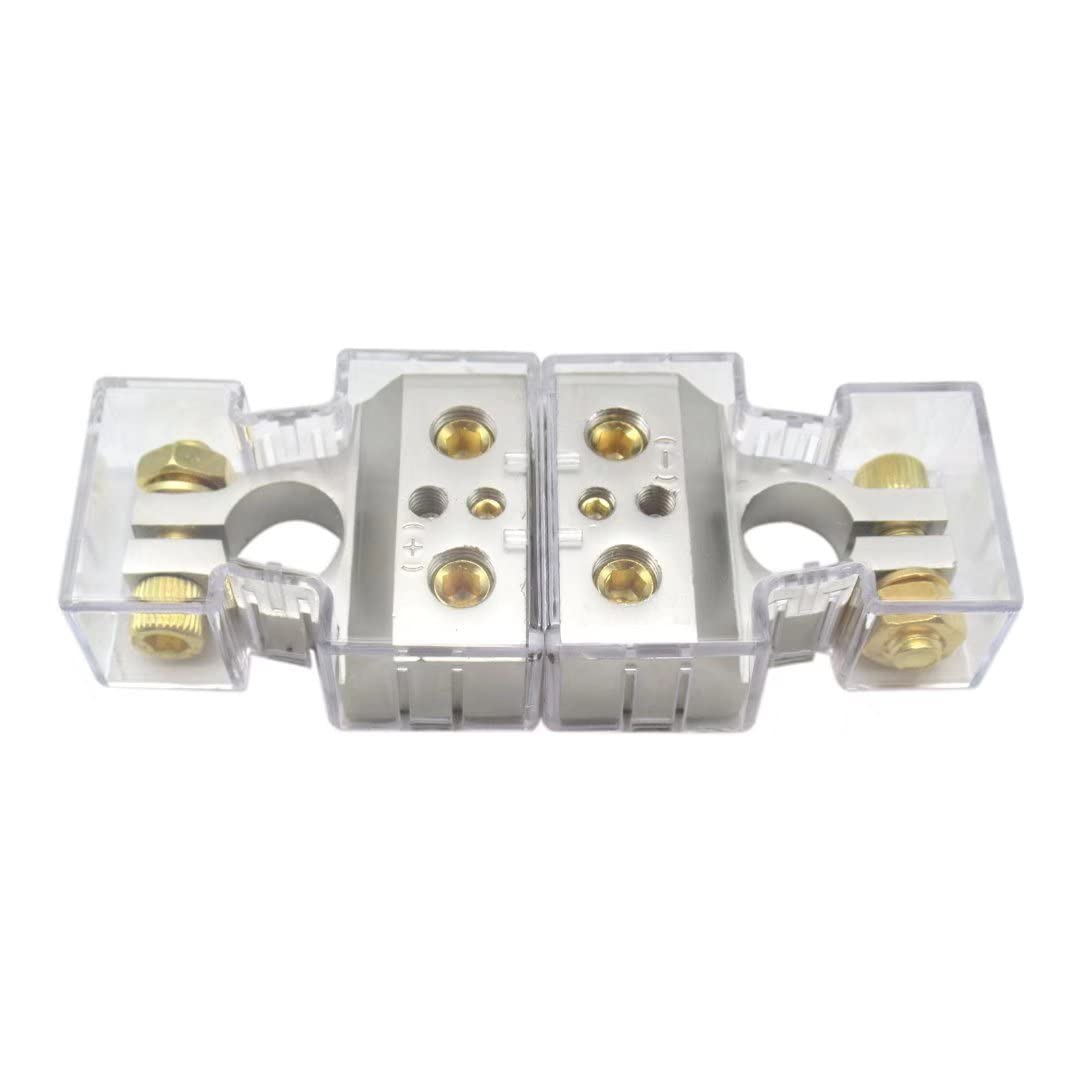 2PCS Heavy Duty Universal Battery Terminal Connectors - Positive & Negative Clamps for Car, Truck, Bus - Corrosion Resistant, Secure Connection - Ideal for Vehicle Maintenance & Emergency Battery Replacement