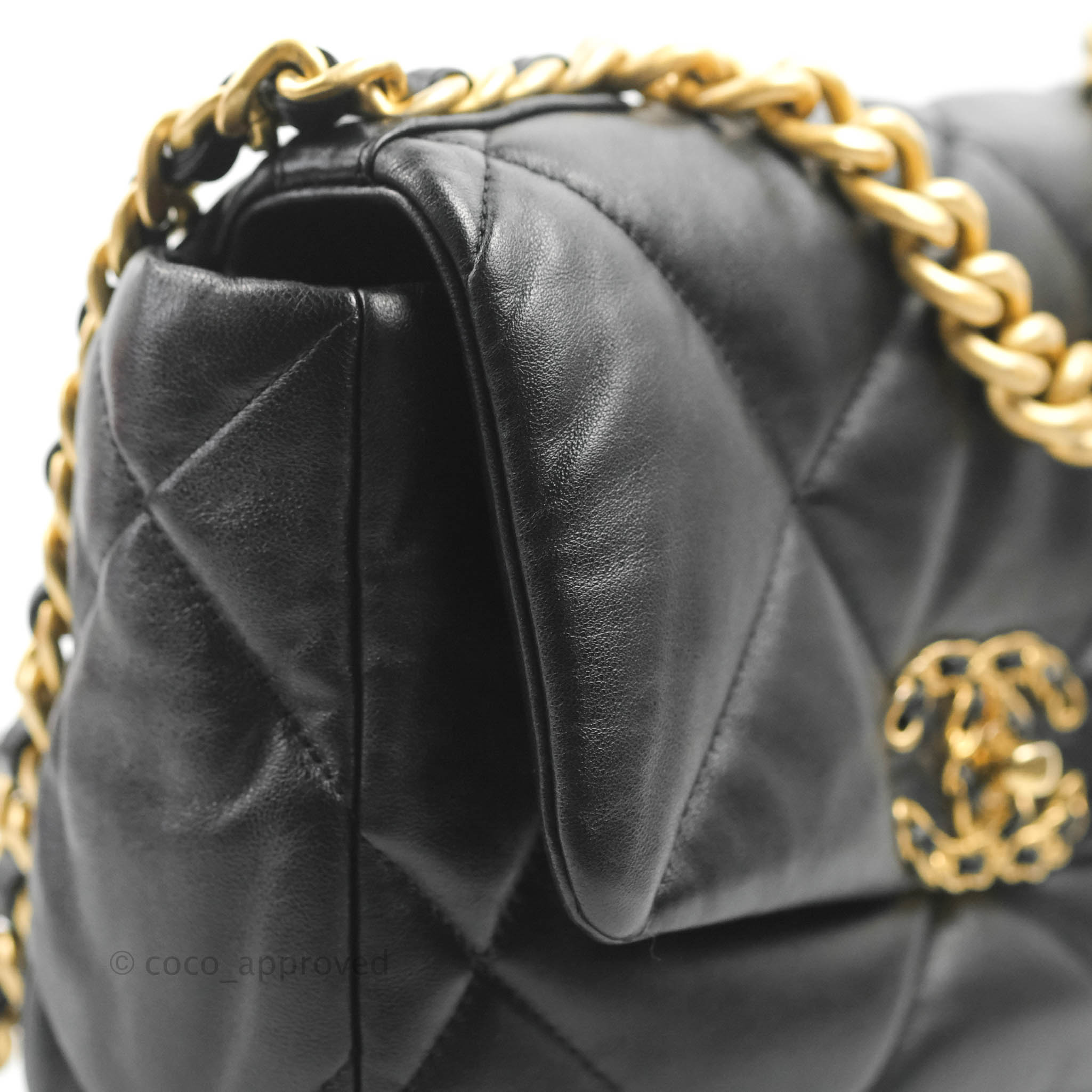 Chanel 19 Small Handbag Black Lambskin Leather Mixed Hardware 21K Collection - Luxury Crossbody Bag for Women, Perfect for Evening Parties & Date Nights