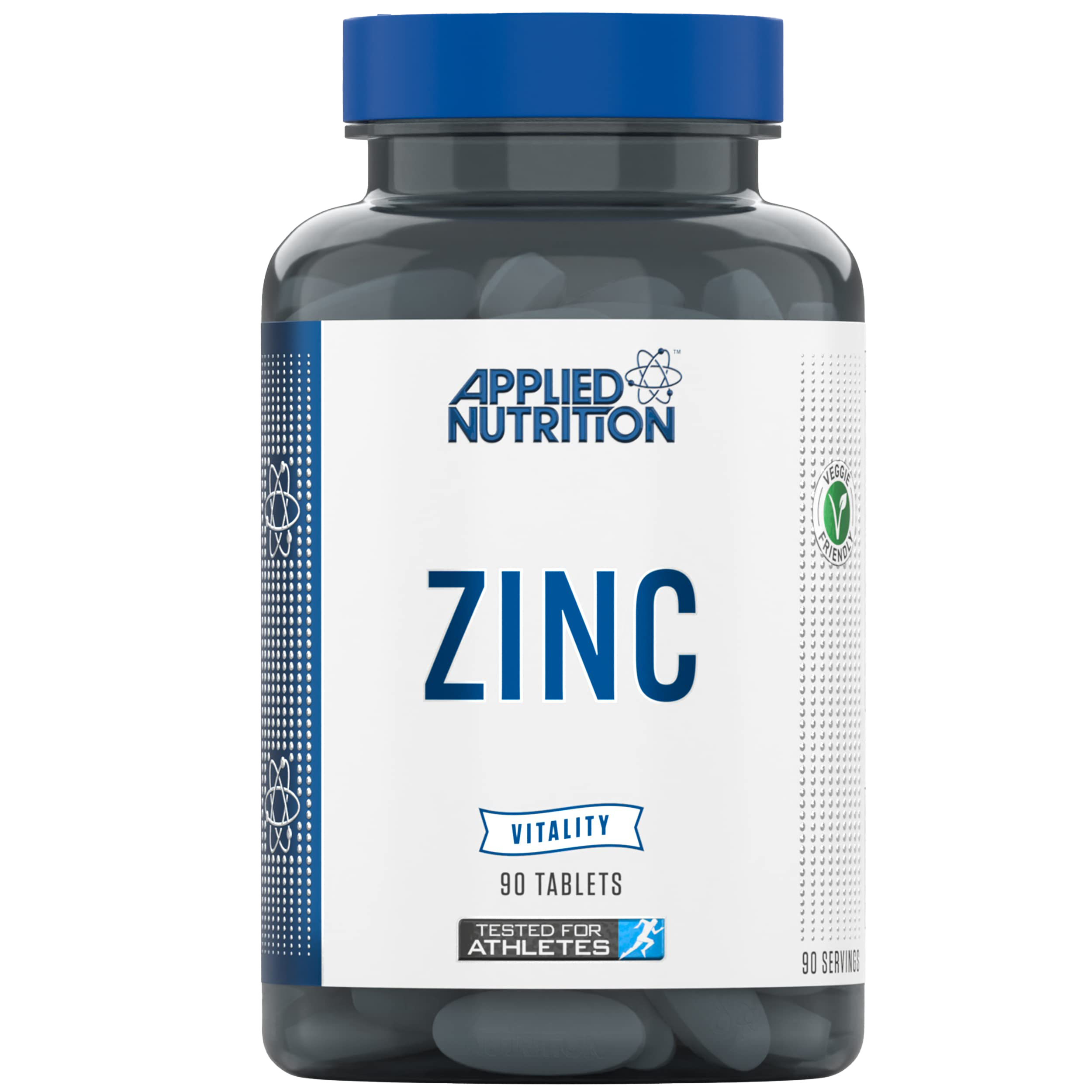 Applied Nutrition Zinc Supplement 90 Tablets - 3 Month Supply for Immune Support & Wellness | Daily Health Booster for Adults & Seniors