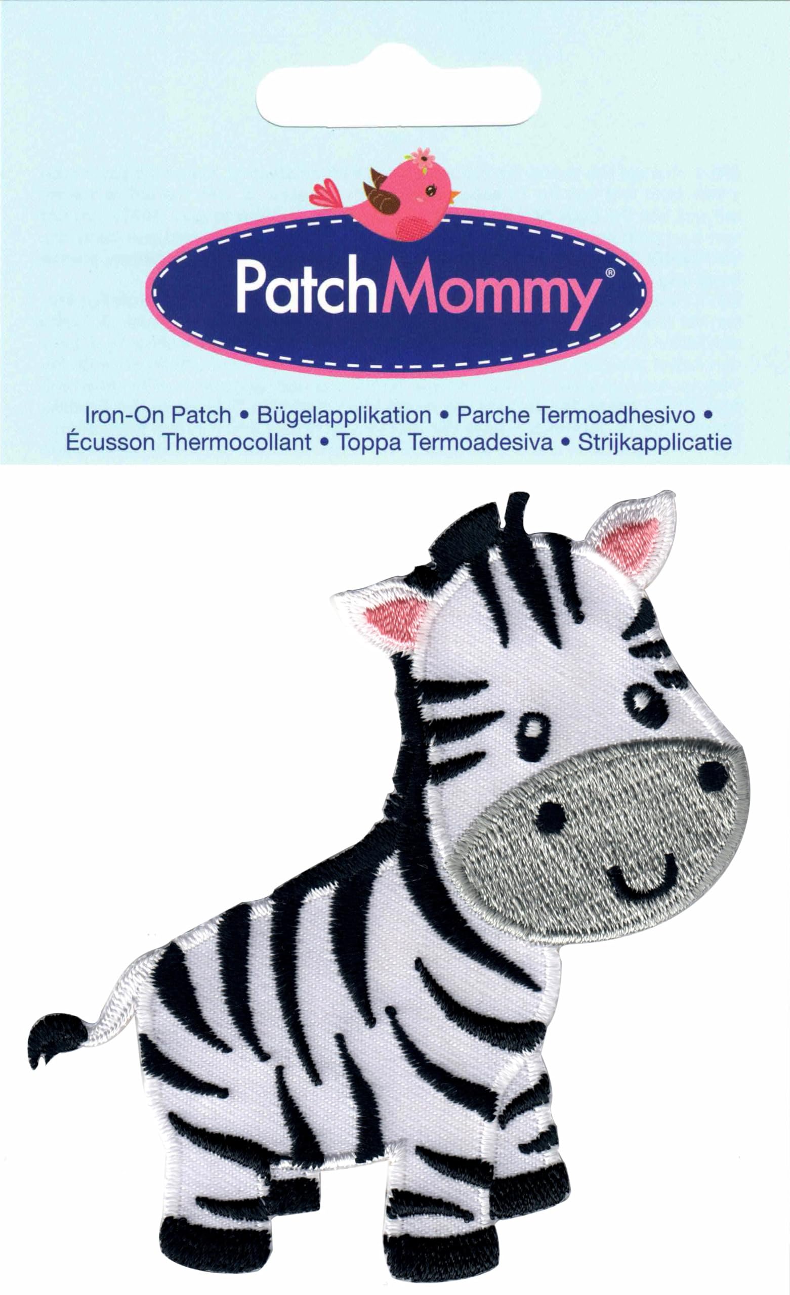 Zebra Patch Iron On or Sew On - Animal Applique for Kids Clothing & DIY Crafts - Perfect for Costumes, Backpacks & Denim Jackets