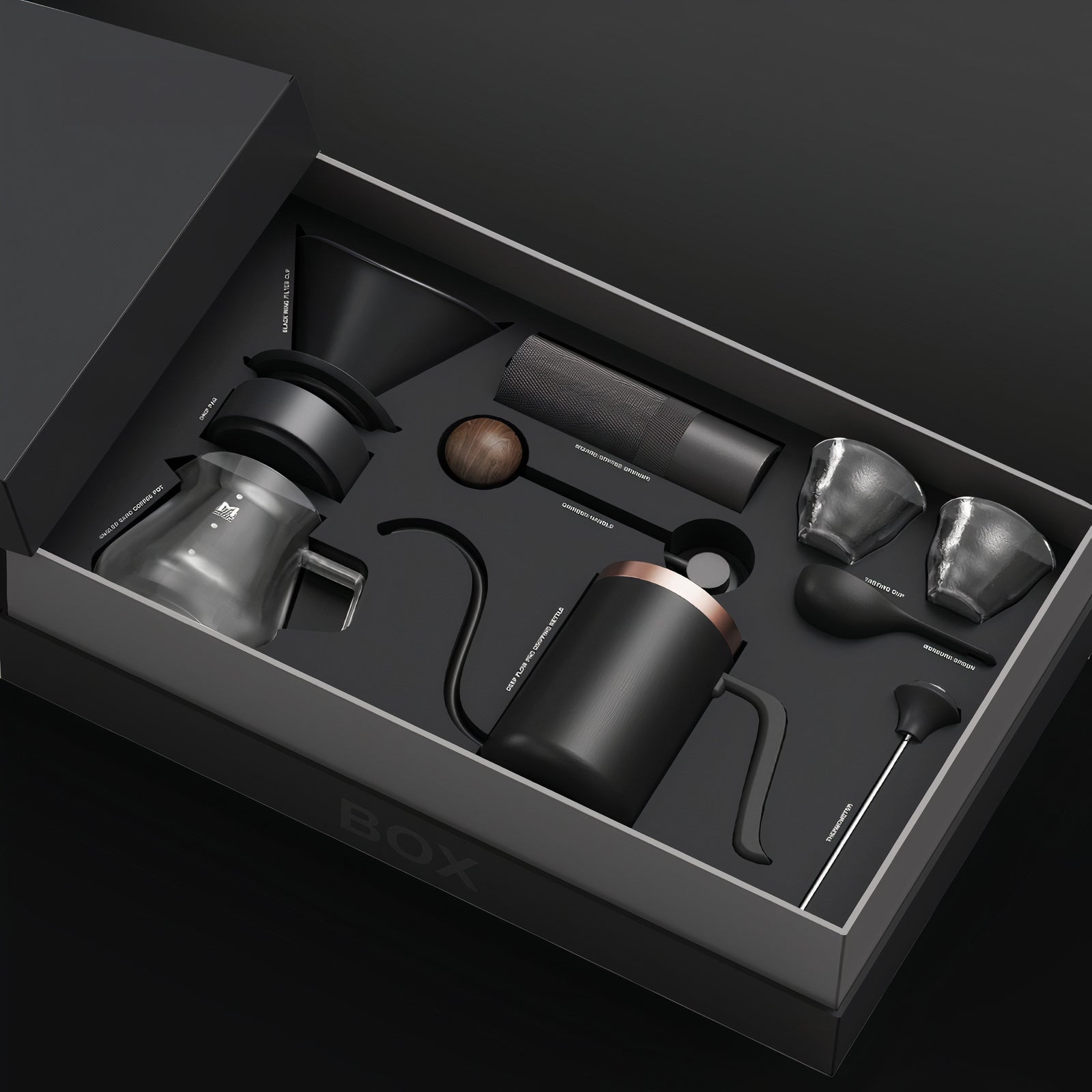Premium Pour Over Coffee Maker Kit - Dripper, Carafe & Filters - Perfect for Home, Office & Camping Brewing
