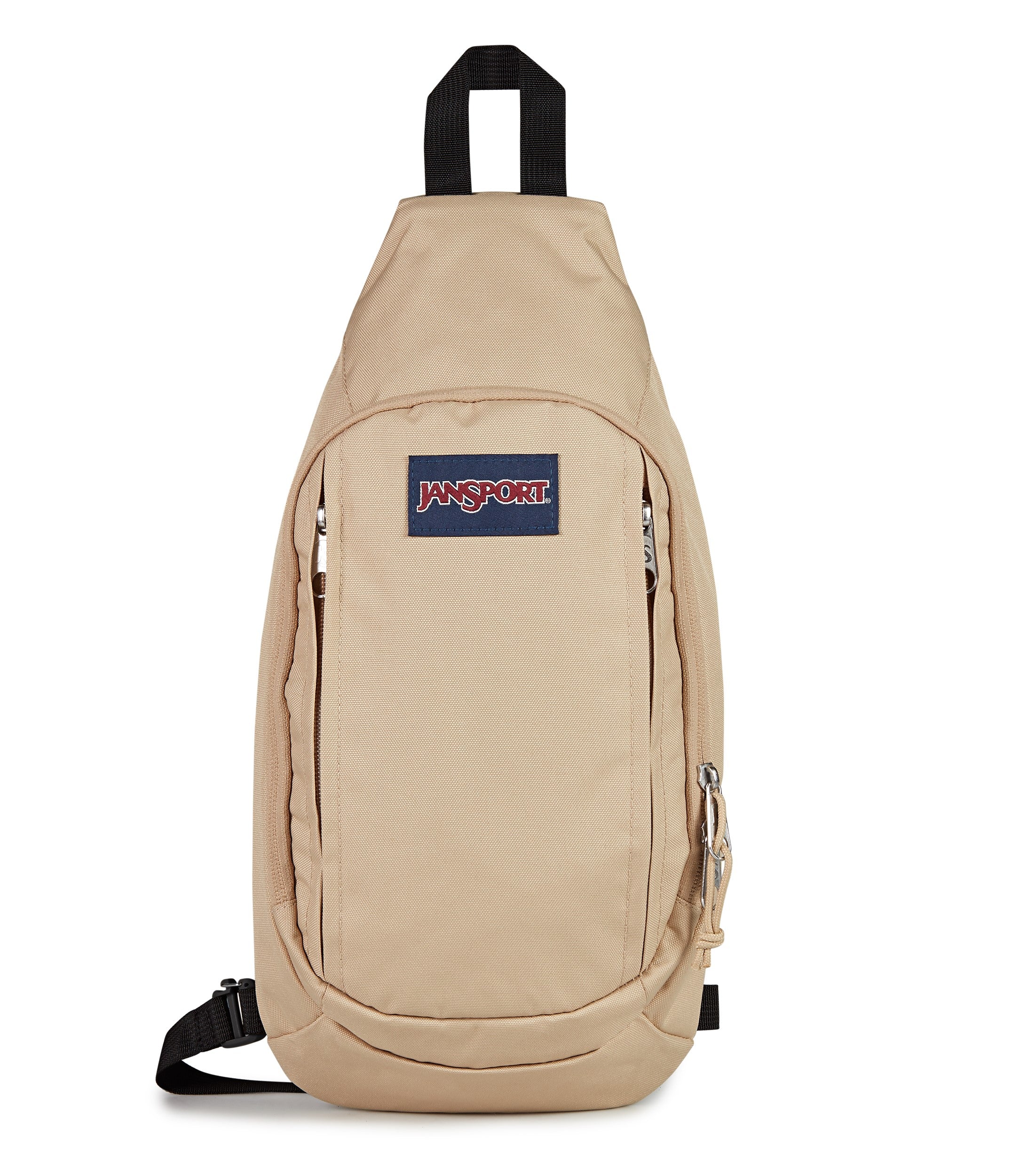 JanSport Move Sling Backpack - Lightweight Crossbody Bag for Travel, School & Work | Travertine Color | Perfect for Commuting, Hiking & Everyday Use