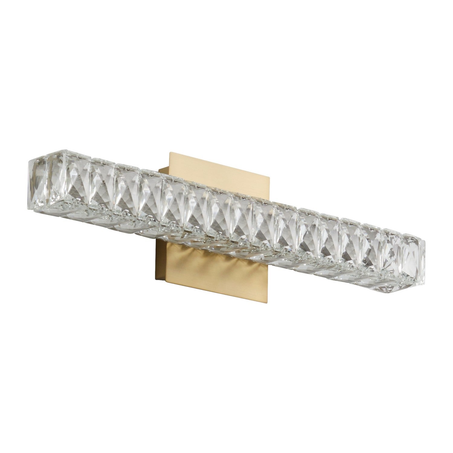 Modern Vanity LED Wall Light Fixture - Oxygen Elan 3 573 40 in Aged Brass | Bathroom Sconce Lighting for Makeup Mirror & Dressing Area