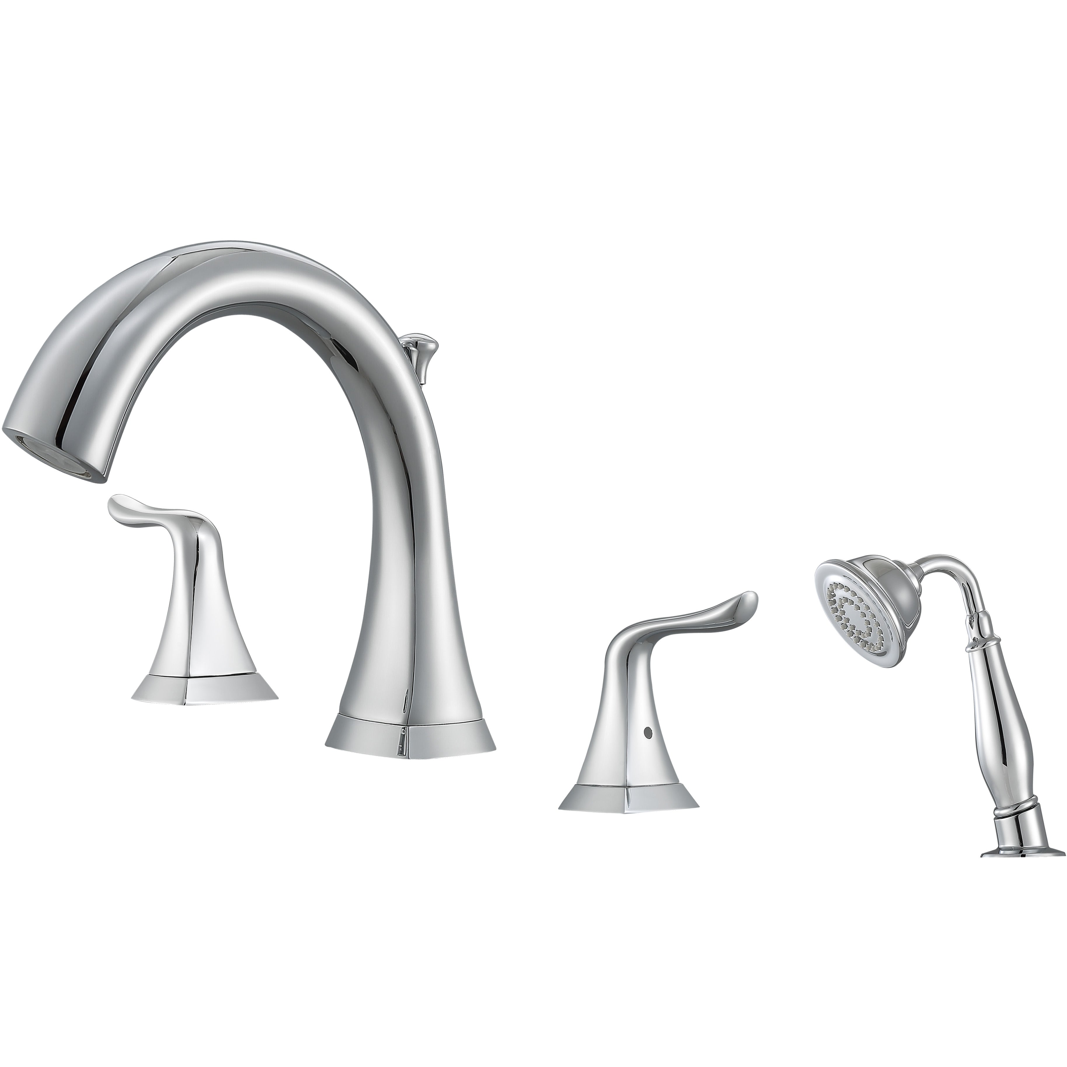 Scarlett Roman Tub Bathroom Faucet - Chrome Finish for Classic Elegance | Perfect for Freestanding Bathtubs & Luxury Bathrooms