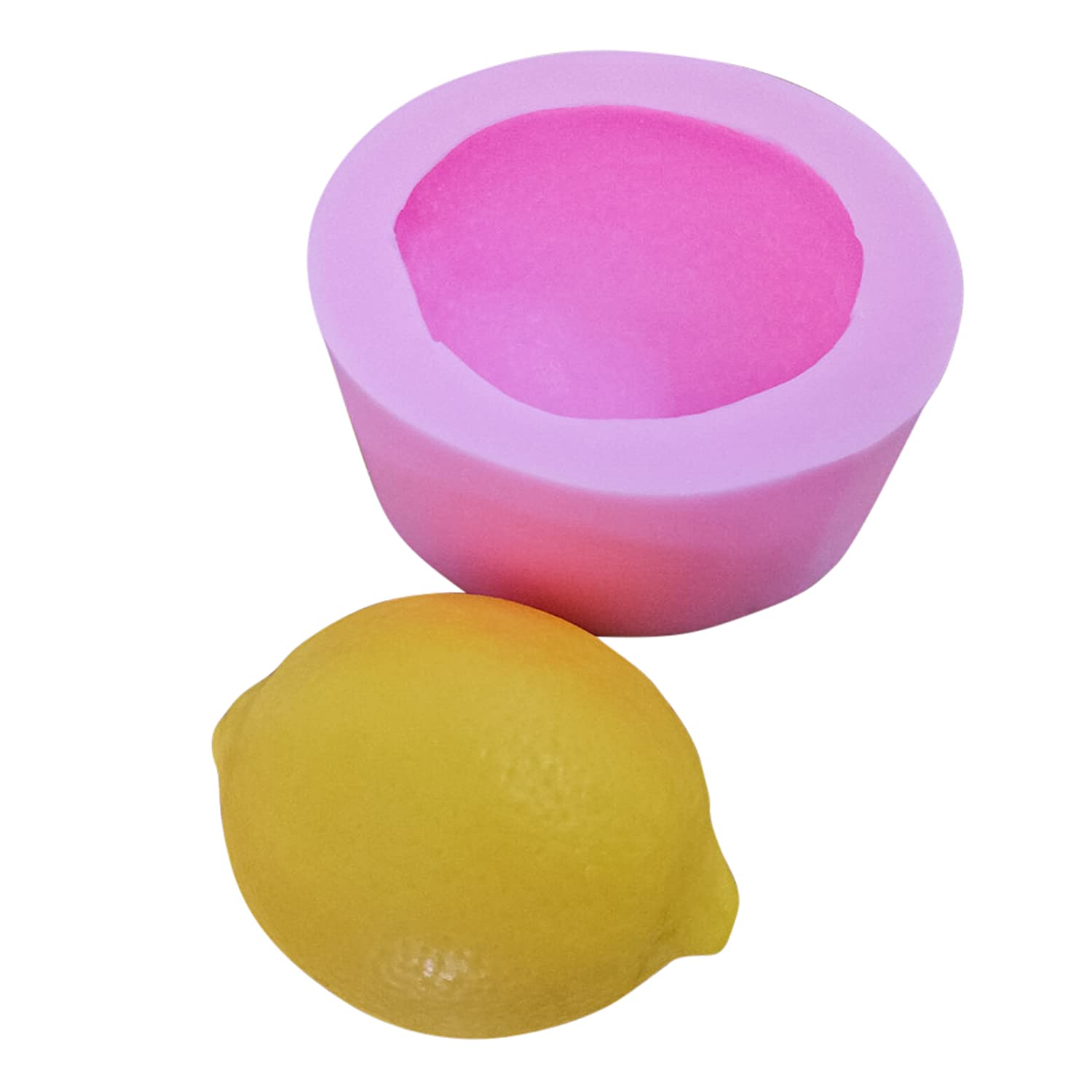 Premium Lemon-Shaped Silicone Molds for Soap, Candles, Resin & DIY Crafts - Perfect for Home Decor, Bath Bombs, and Handmade Gifts
