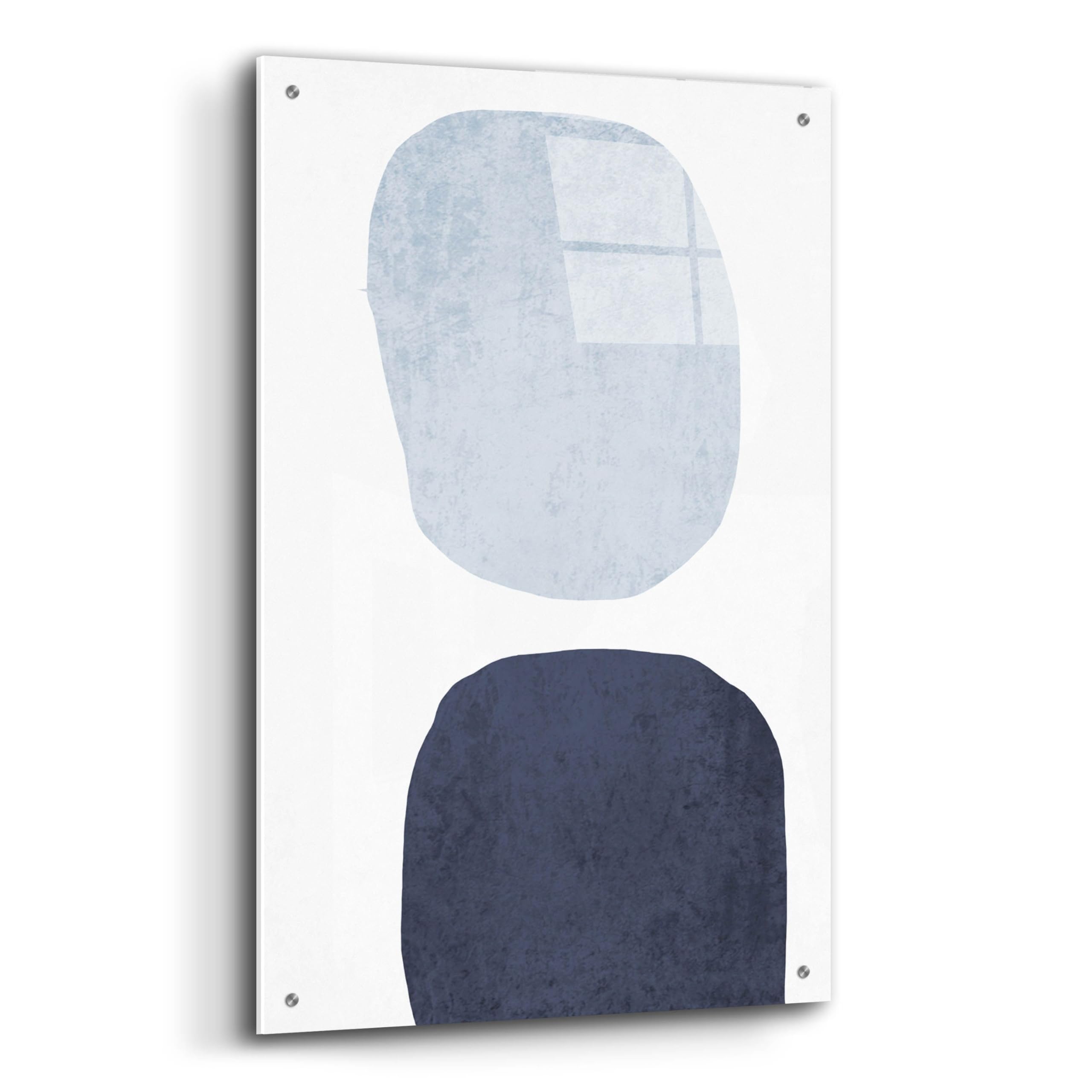Minimalist Geometric 8 Abstract Wall Art by Irena Orlov - 24x36 Inch Acrylic Glass Canvas Painting - Modern Home & Office Decor for Living Room, Bedroom or Workspace