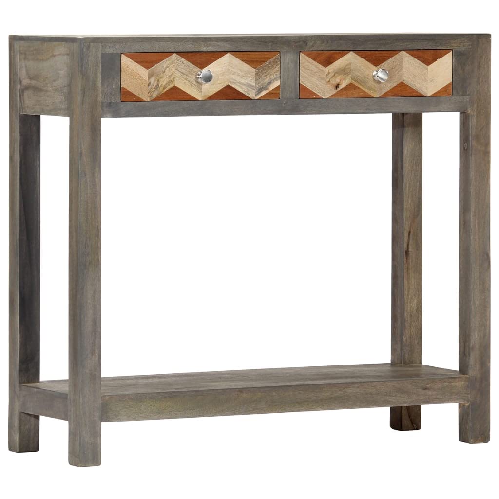 Modern Grey Console Table - Entryway & Living Room Side Table for Home Decor | Perfect for Hallway, Foyer & Apartment Decorating