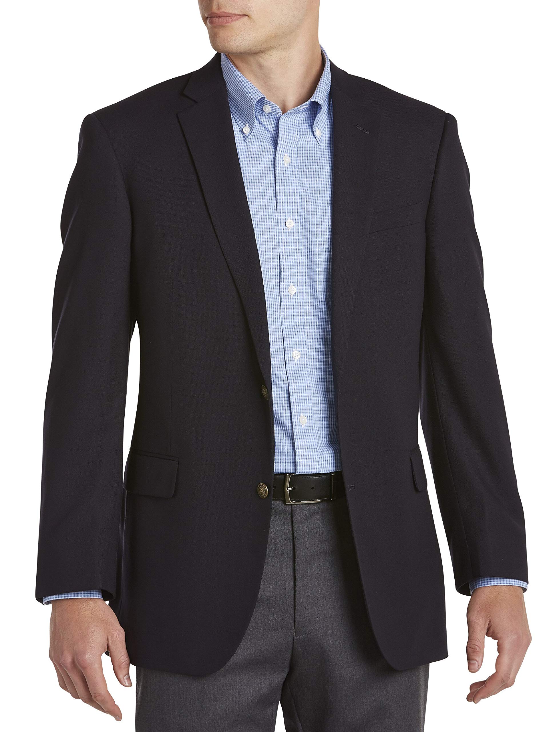 Jean Paul Germain Navy Comfort Stretch Travel Blazer for Men - Lightweight Wrinkle-Resistant Business Casual Jacket - Perfect for Airplane, Office & Business Trips
