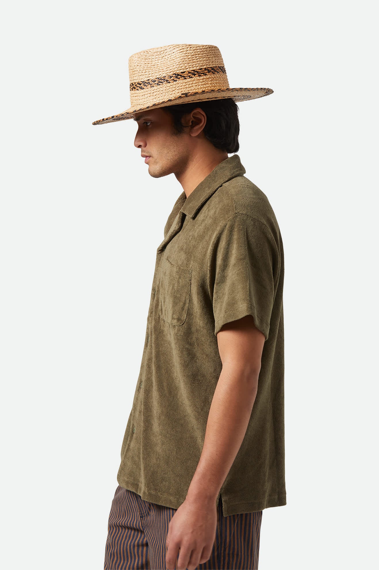 Cohen Straw Cowboy Hat for Men & Women - Breathable Summer Western Hat in Tan/Black - Perfect for Rodeo, Music Festivals & Outdoor Adventures