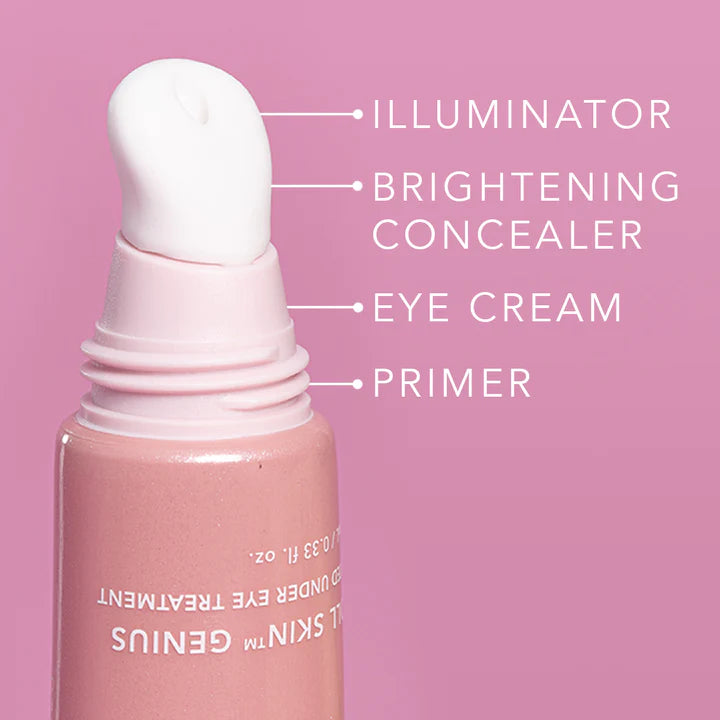DOLL SKIN GENIUS™ Tinted Under Eye Treatment - Brightening & Hydrating Dark Circle Corrector for Puffy Eyes | Perfect for Daily Skincare & Makeup Prep
