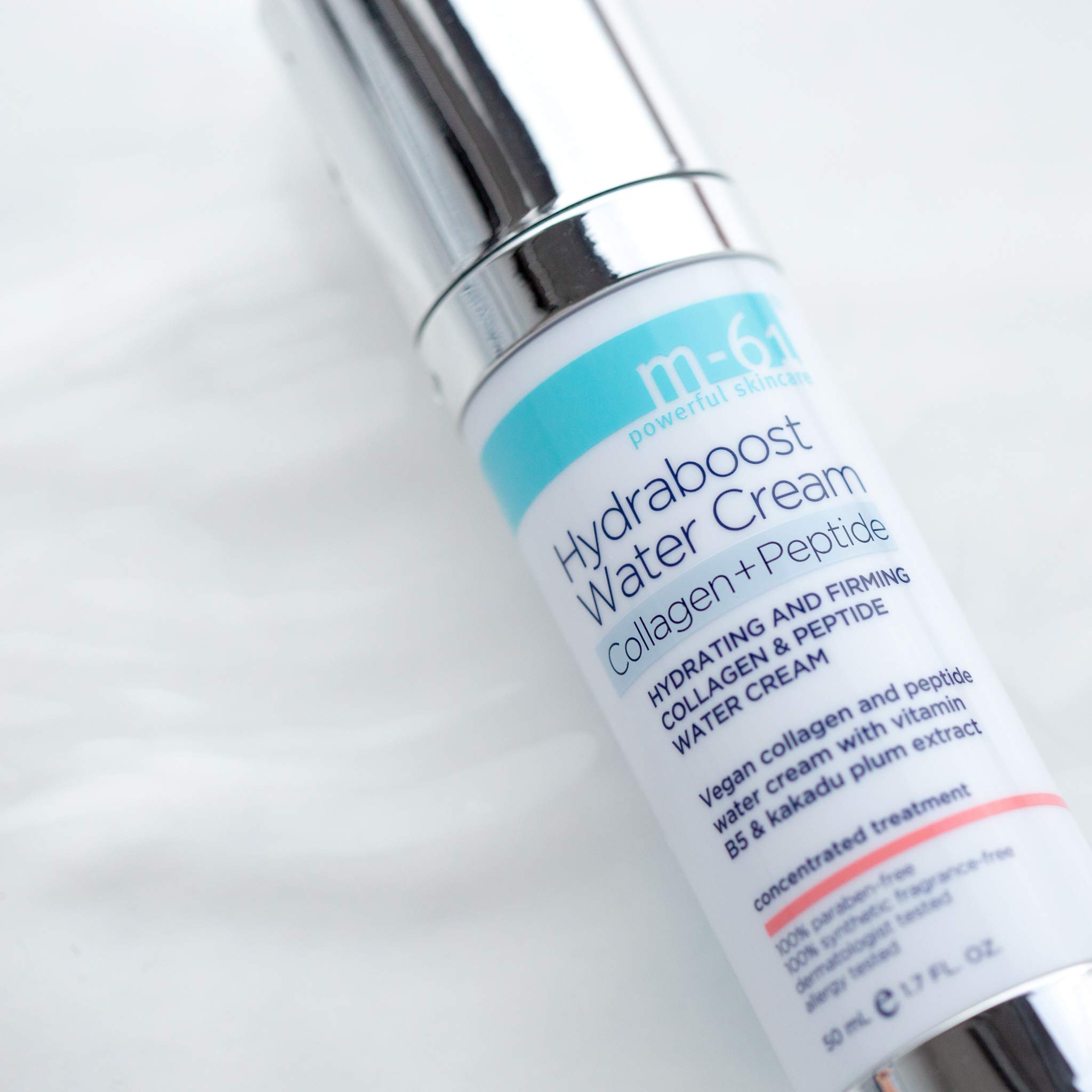 M-61 Hydraboost Collagen+Peptide Water Cream - Lightweight Anti-Wrinkle Face Moisturizer for Hydration & Skin Elasticity | Daily Skincare for Dry, Aging Skin | Perfect for Morning & Night Routine
