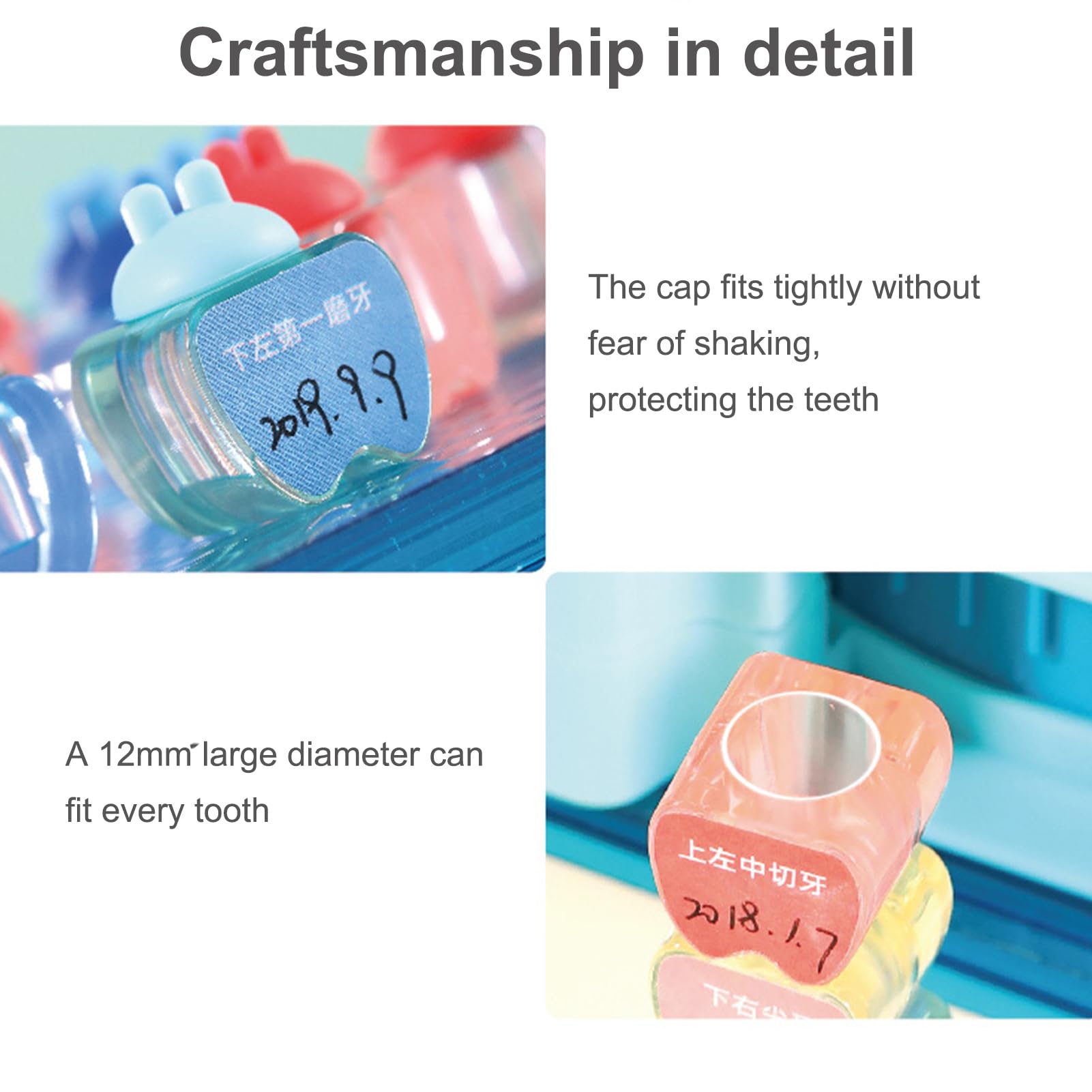 Besreey Transparent Crystal Tooth Holder Box for Kids - Lost Teeth Keepsake Display Case for Baby Teeth Collection | Perfect for Tooth Fairy Gifts & Childhood Memory Preservation