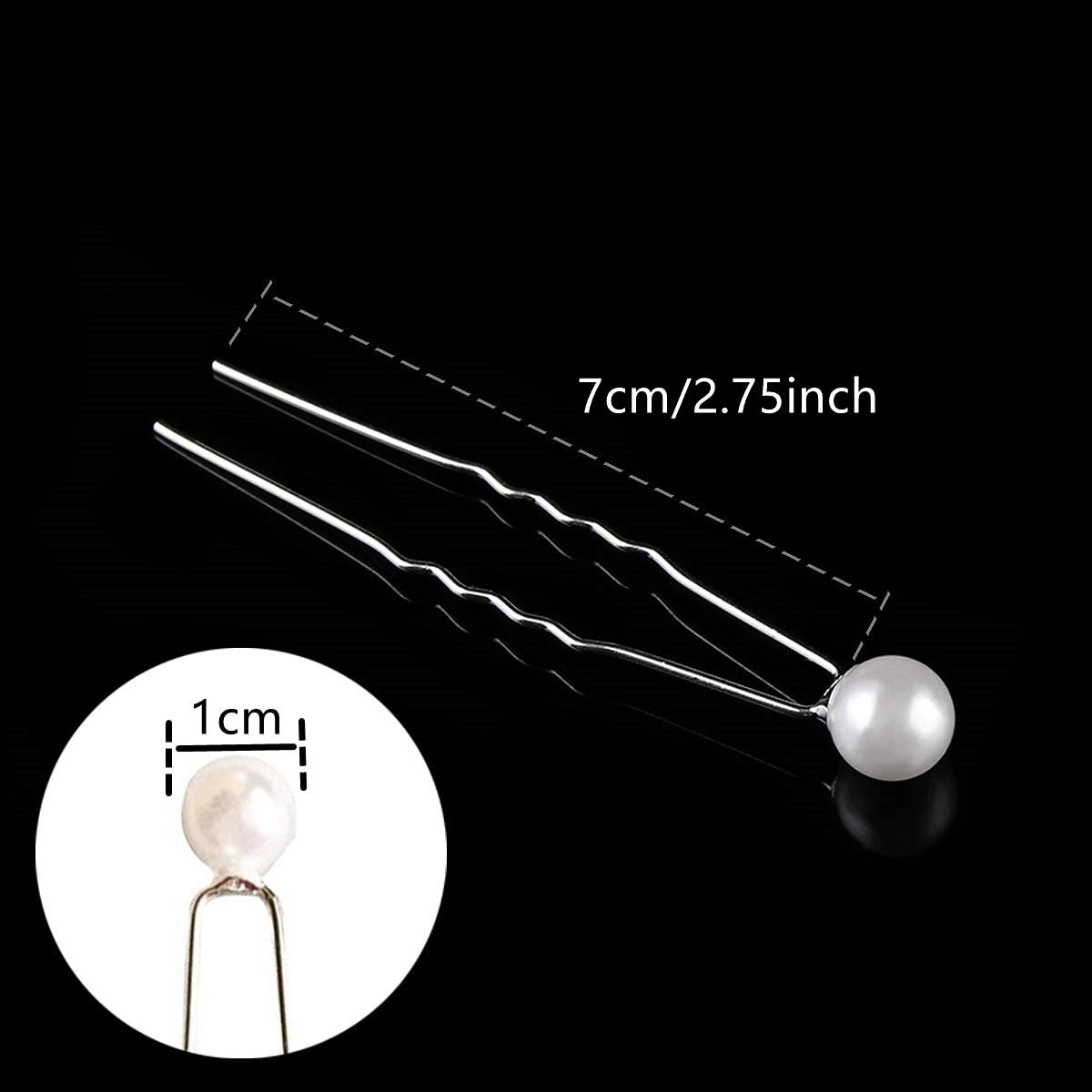 30 Pcs Pearl Hair Pins for Wedding Bridal - Rhinestone Flower Hair Accessories for Bride & Bridesmaids - Silver Hair Clips for Women & Girls - Perfect for Weddings, Prom, Parties & Special Occasions