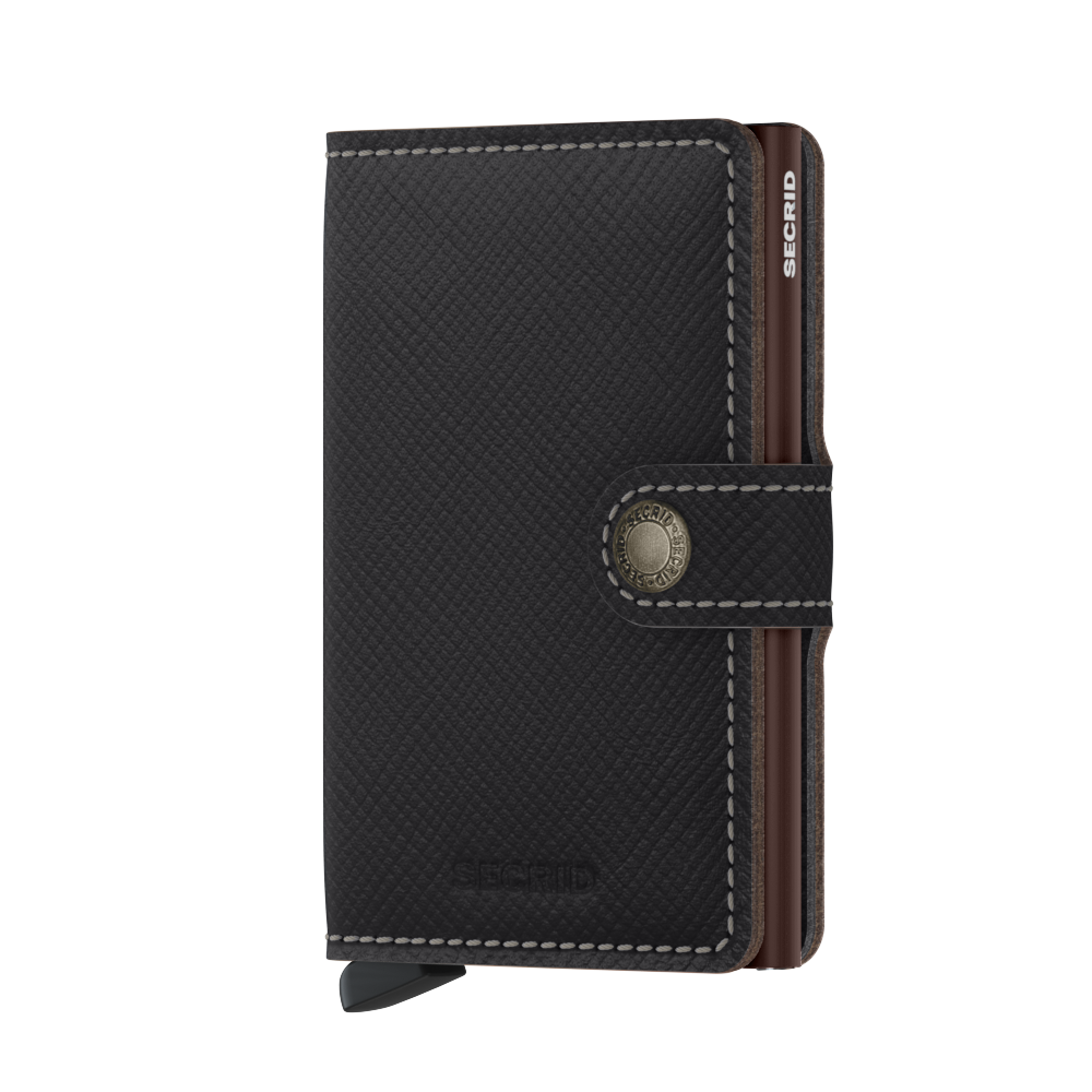 SECRID Miniwallet Saffiano Leather RFID Blocking Slim Wallet - Perfect for Travel, Business & Everyday Use