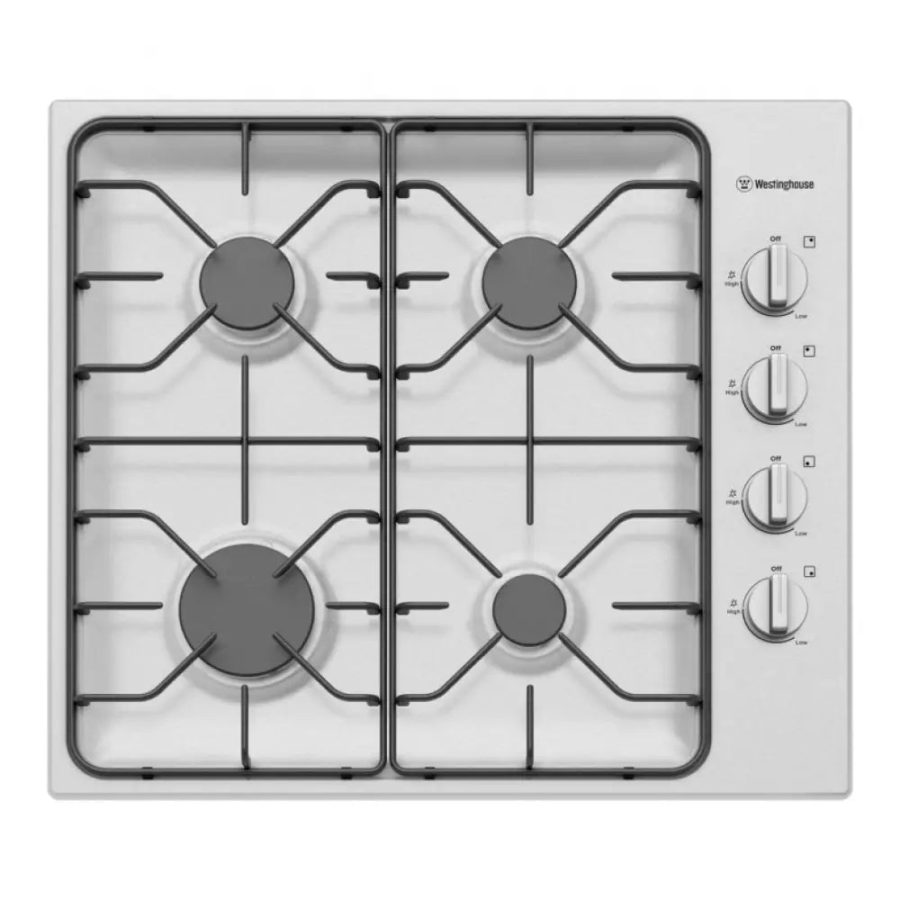 Westinghouse WHG640SC 60cm Stainless Steel Gas Cooktop - 4 Burner Gas Stove Top for Professional Home Cooking | Perfect for Kitchens, Restaurants & Outdoor BBQs