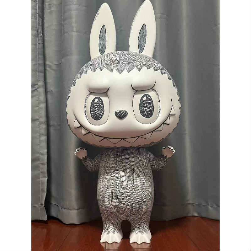 Labubu The Monsters MEGA 1000% Sketch Figure - Limited Edition 2024 Collectible Art Toy for Display & Home Decor