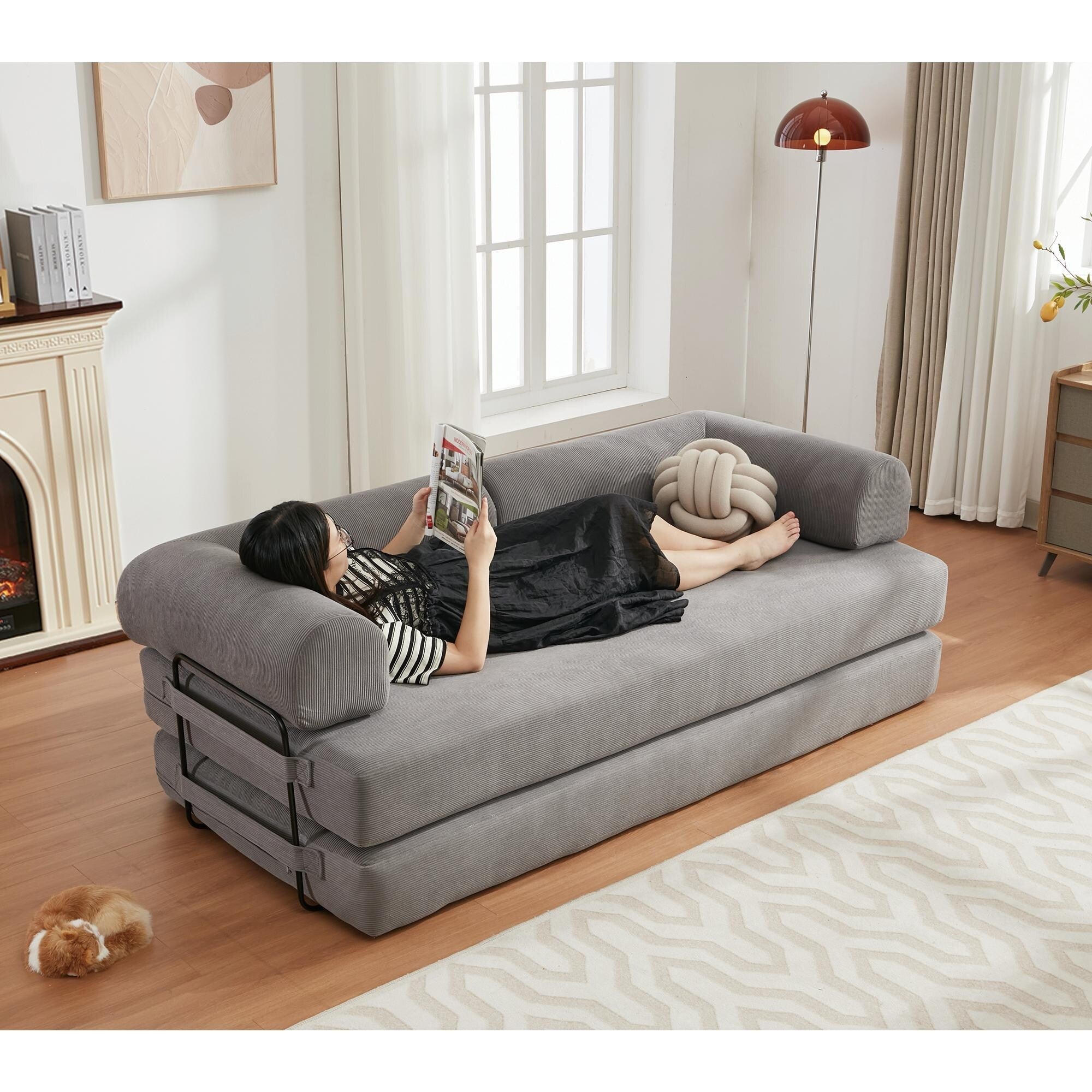 4 in 1 Convertible Sleeper Sofa Bed - 78.5