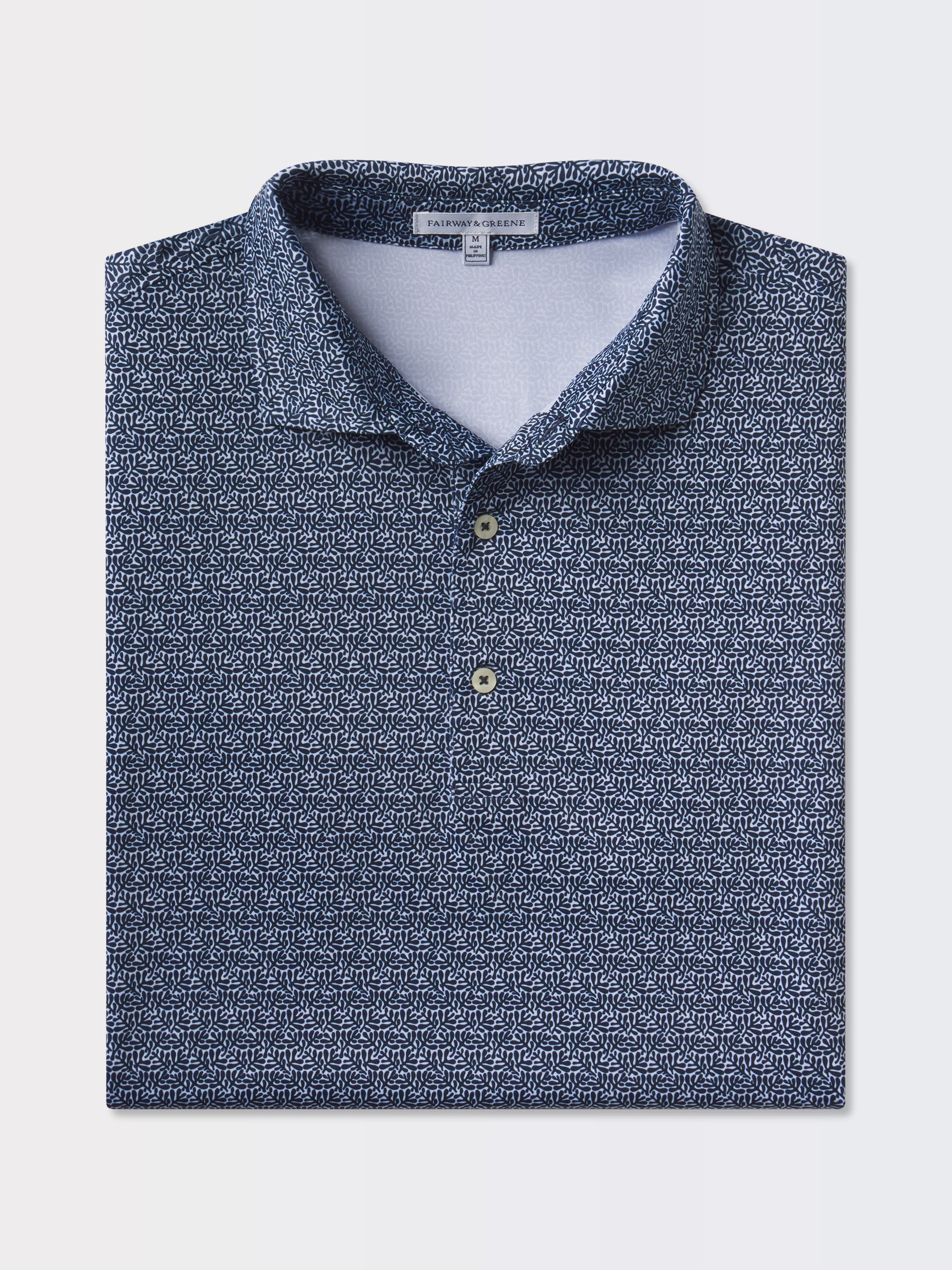 SEACLIFF PRINT POLO Shirt for Men - Stylish Casual Short Sleeve Button Down Shirt - Perfect for Summer, Beach, and Outdoor Activities