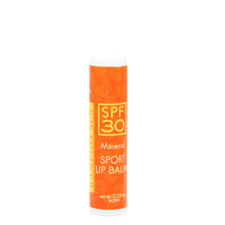 SPF 30 Mineral Sport Lip Balm - 0.14 oz Waterproof Sun Protection for Hiking, Running & Outdoor Activities