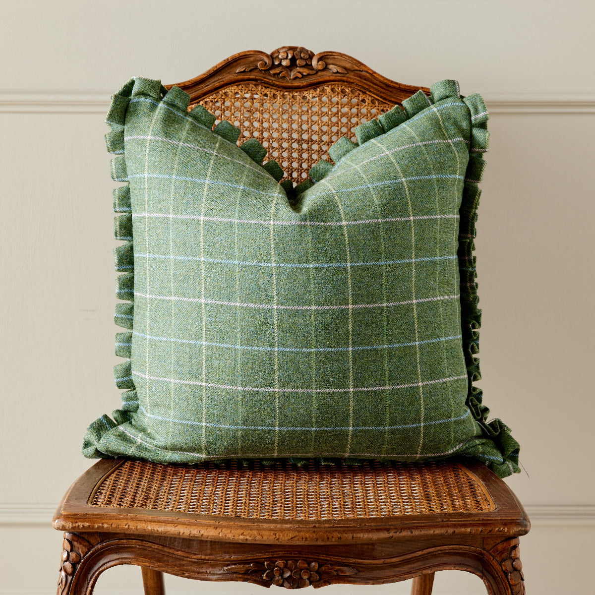 Greenwich Check Pillow Cover - Soft & Stylish Decorative Pillow Case for Couch, Bed, Sofa - Perfect for Home Decor, Living Room, Bedroom, Office