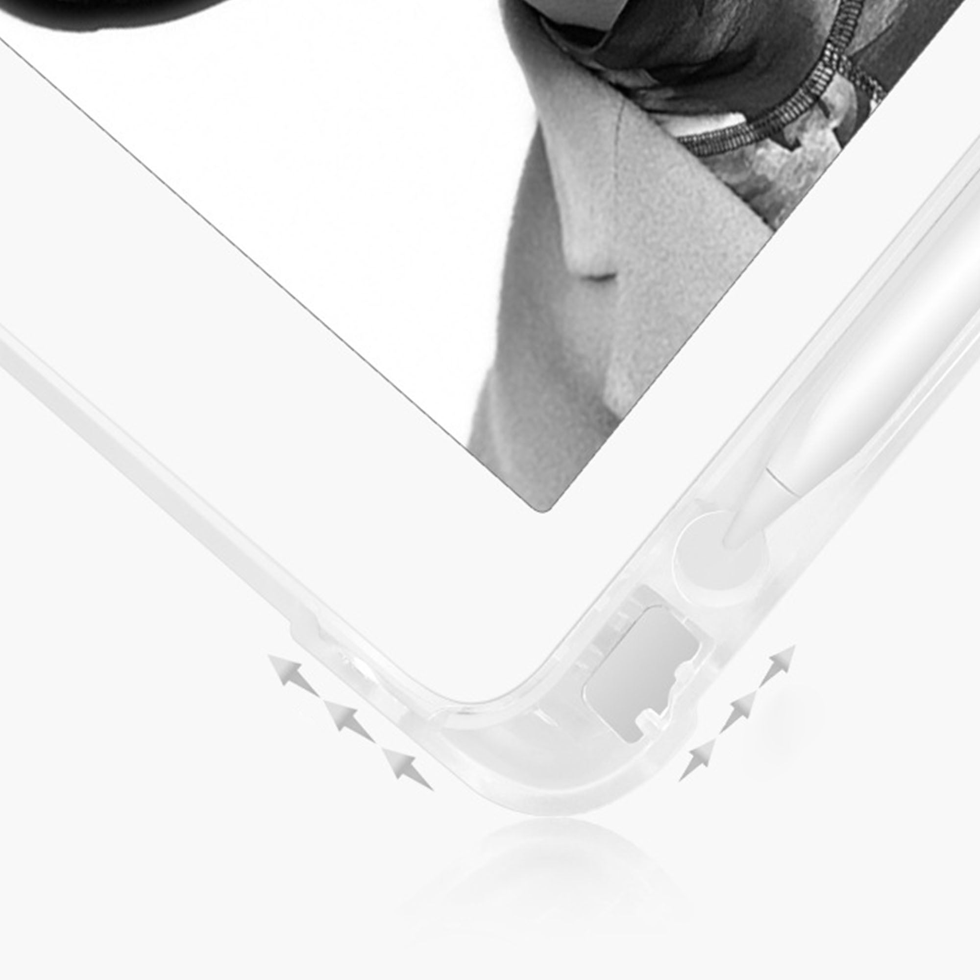 Premium iPad See-Through Clear Case with Signature Design - Slim Protective Cover for iPad Air/Pro (Occupation 07) - Perfect for Work, School & Travel