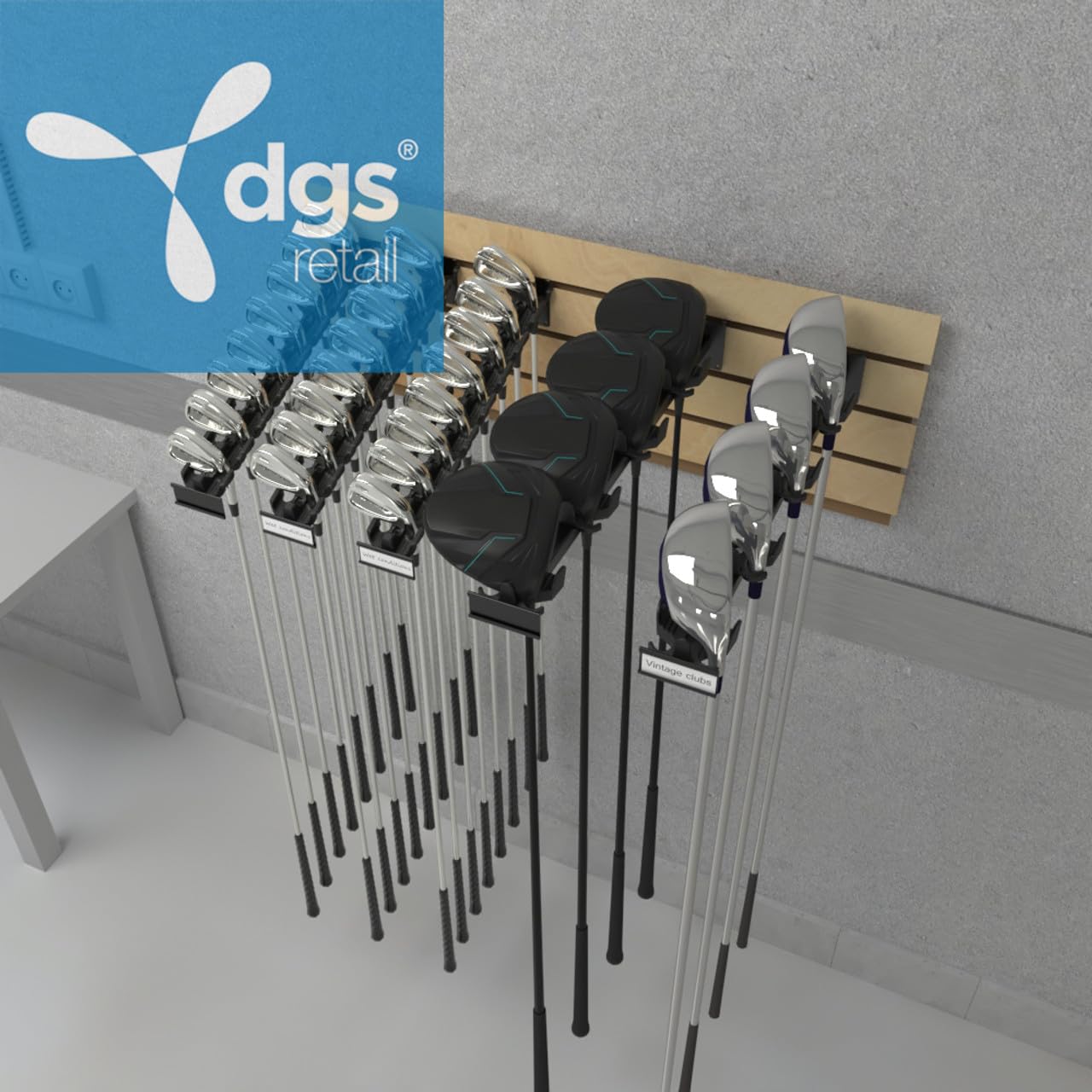 ProHome Premium Golf Club Organizer - Holds 32 Clubs (Irons, Wedges, Hybrids, Drivers) - Space-Saving Golf Bag Storage for Home, Garage, Basement - Perfect for Golf Enthusiasts & Club Organization
