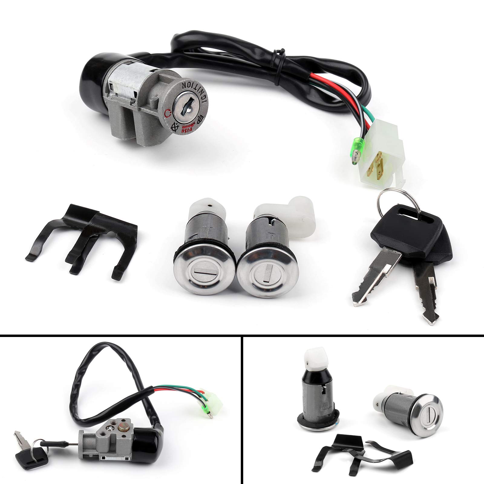 Topteng Motorcycle Ignition Switch & Gas Cap Lock Key Set for Honda CH125 Spacy 1984-1996 - Replacement Parts for Scooter Security & Anti-Theft Protection