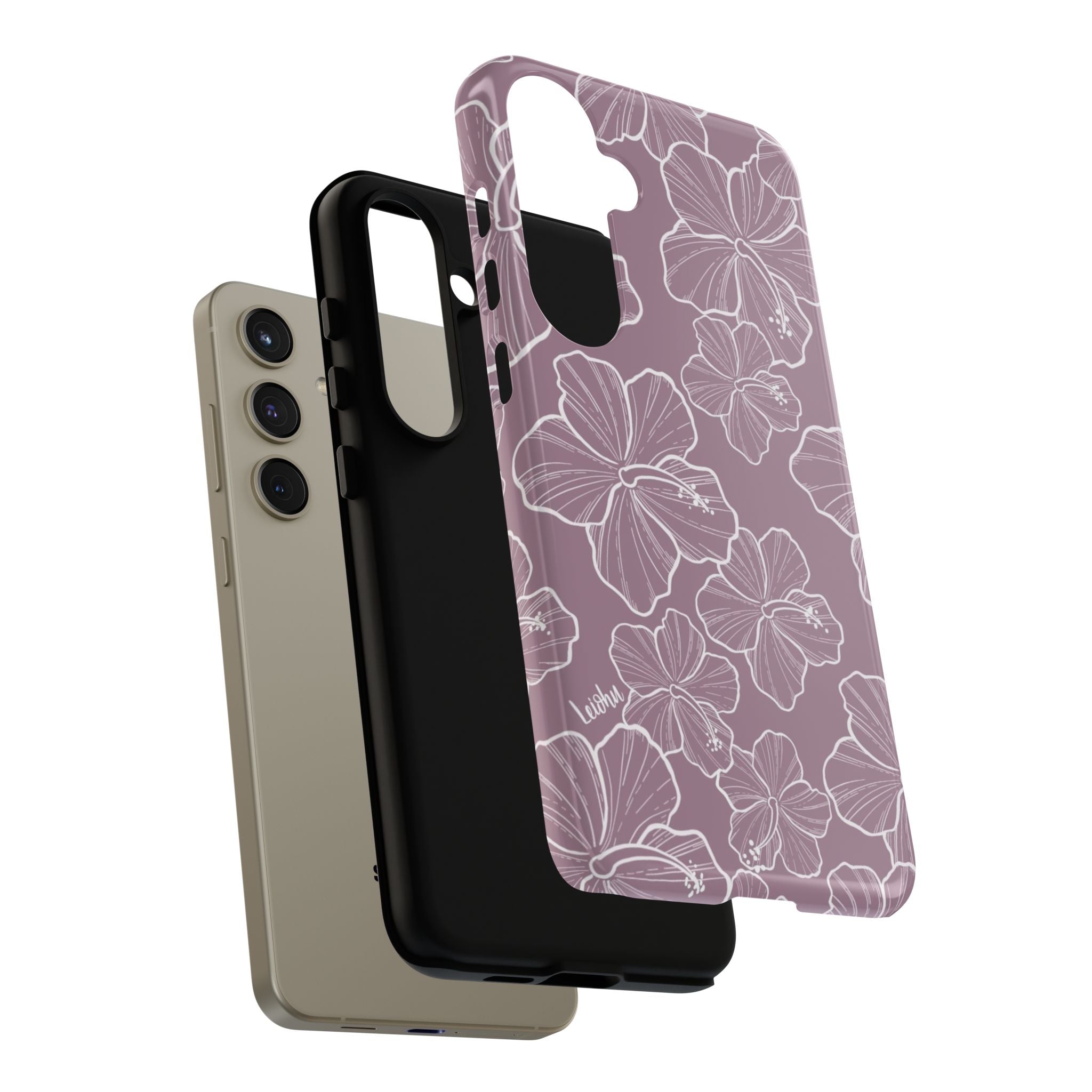 Organic Hibiscus & Lavender Scented Phone Case for Samsung Galaxy - Perfect for Relaxation, Aromatherapy & Stress Relief