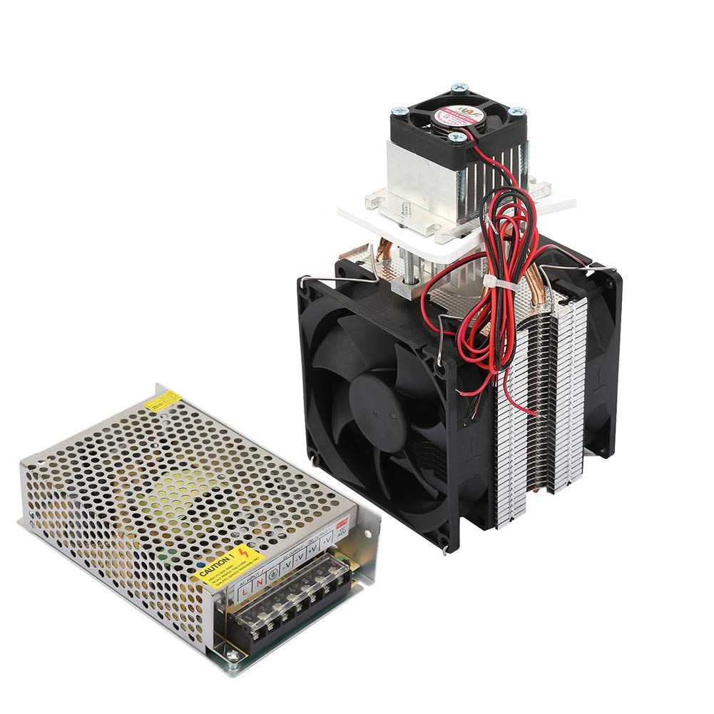 DC 12V 5A Thermoelectric Peltier Mini Fridge - DIY Semiconductor Cooler with Fan & Power Supply for Car, Office, and Camping